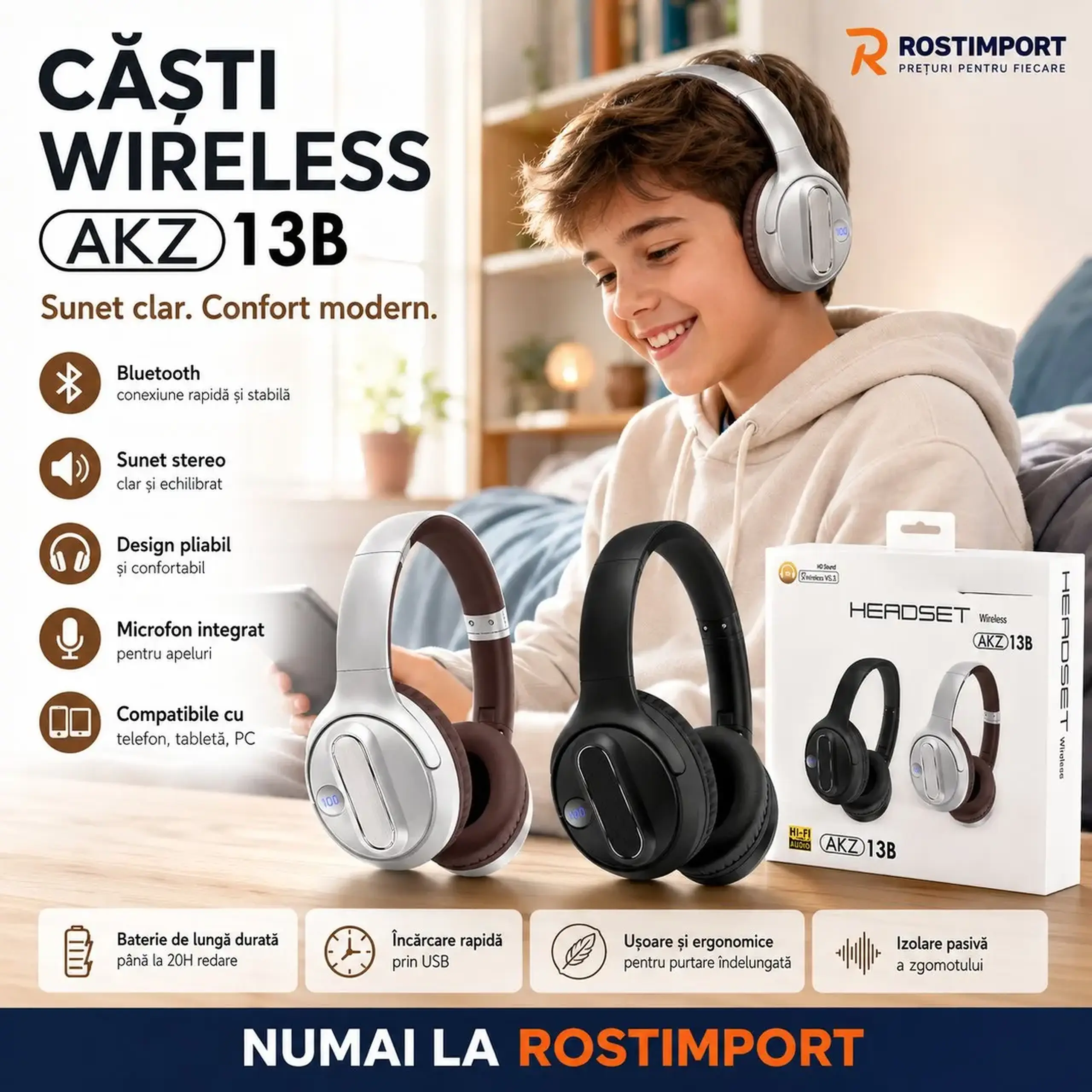 Casti bluetooth