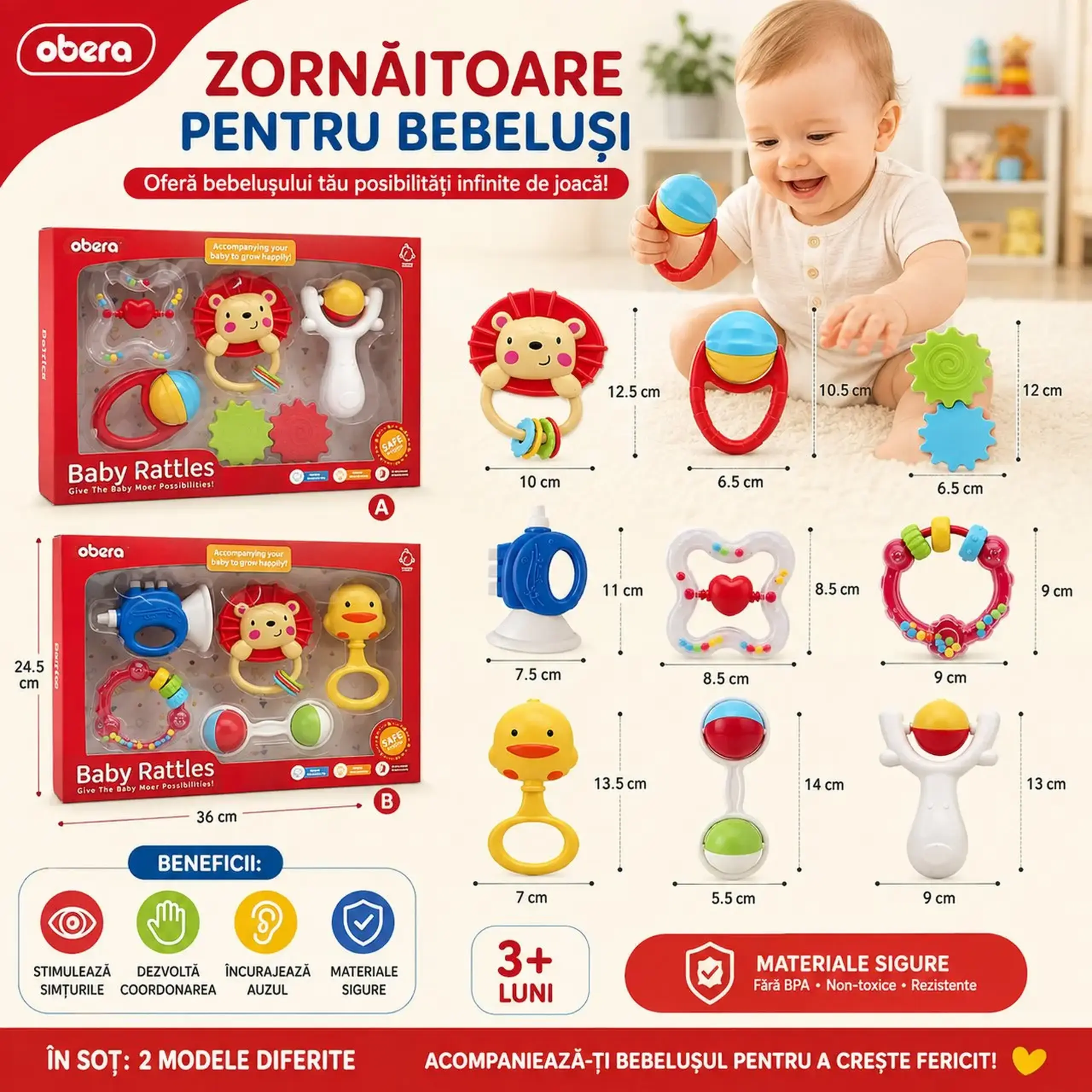 Set jucarii sunatoare (5pcs)