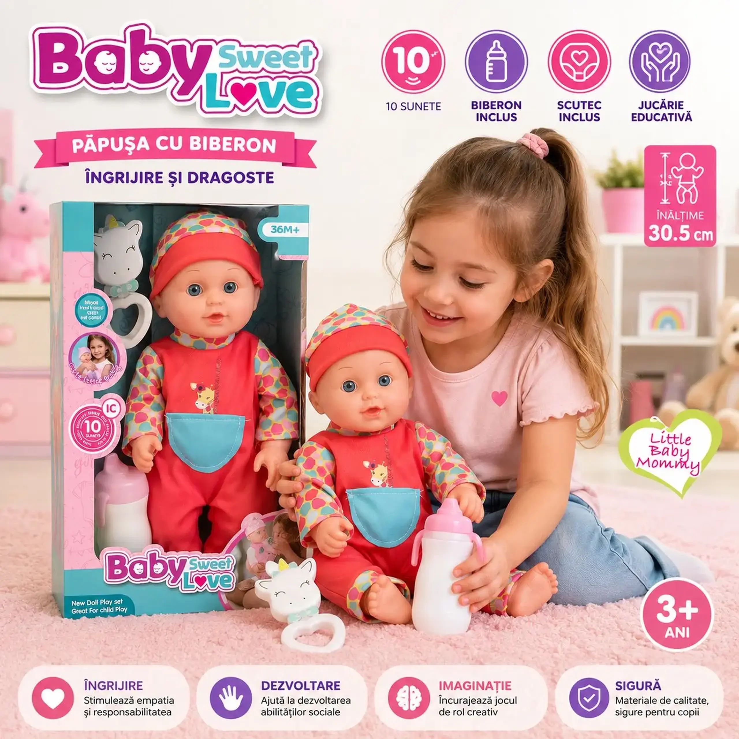Papusa baby cu accesorii