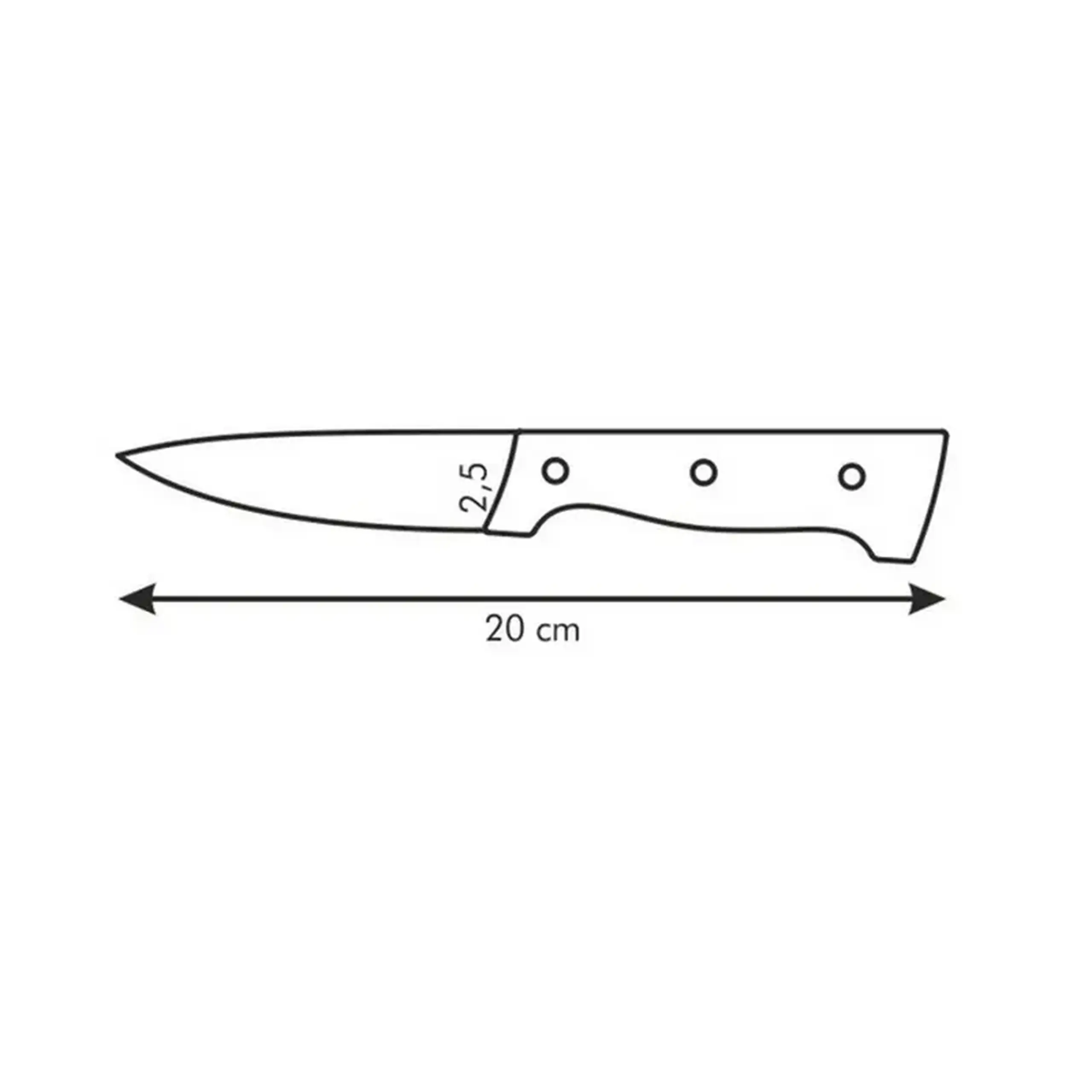 Cuțit Universal Tescoma 880503, Negru