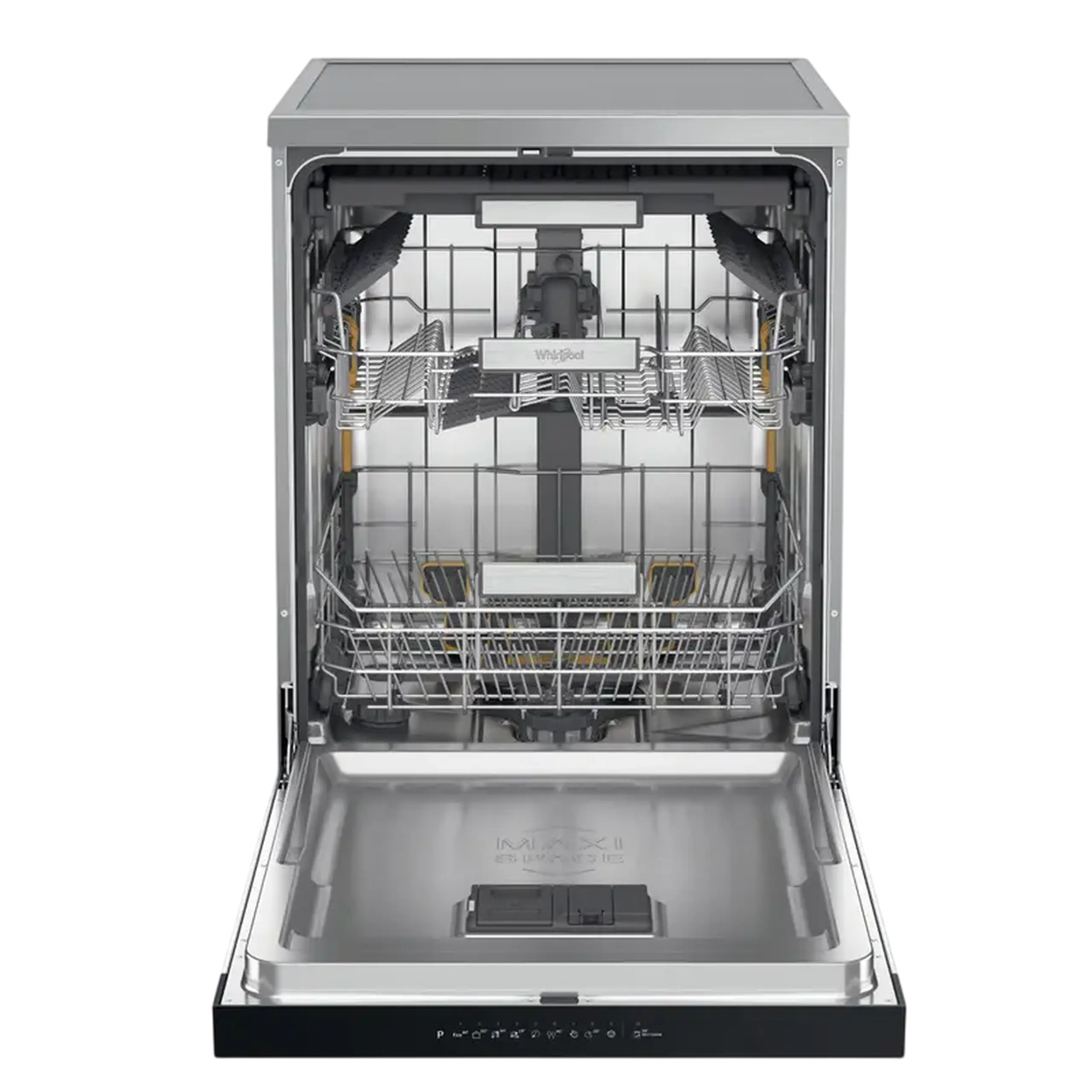 Mașină de spălat vase Whirlpool W7F HP43 X, Oțel inoxidabil