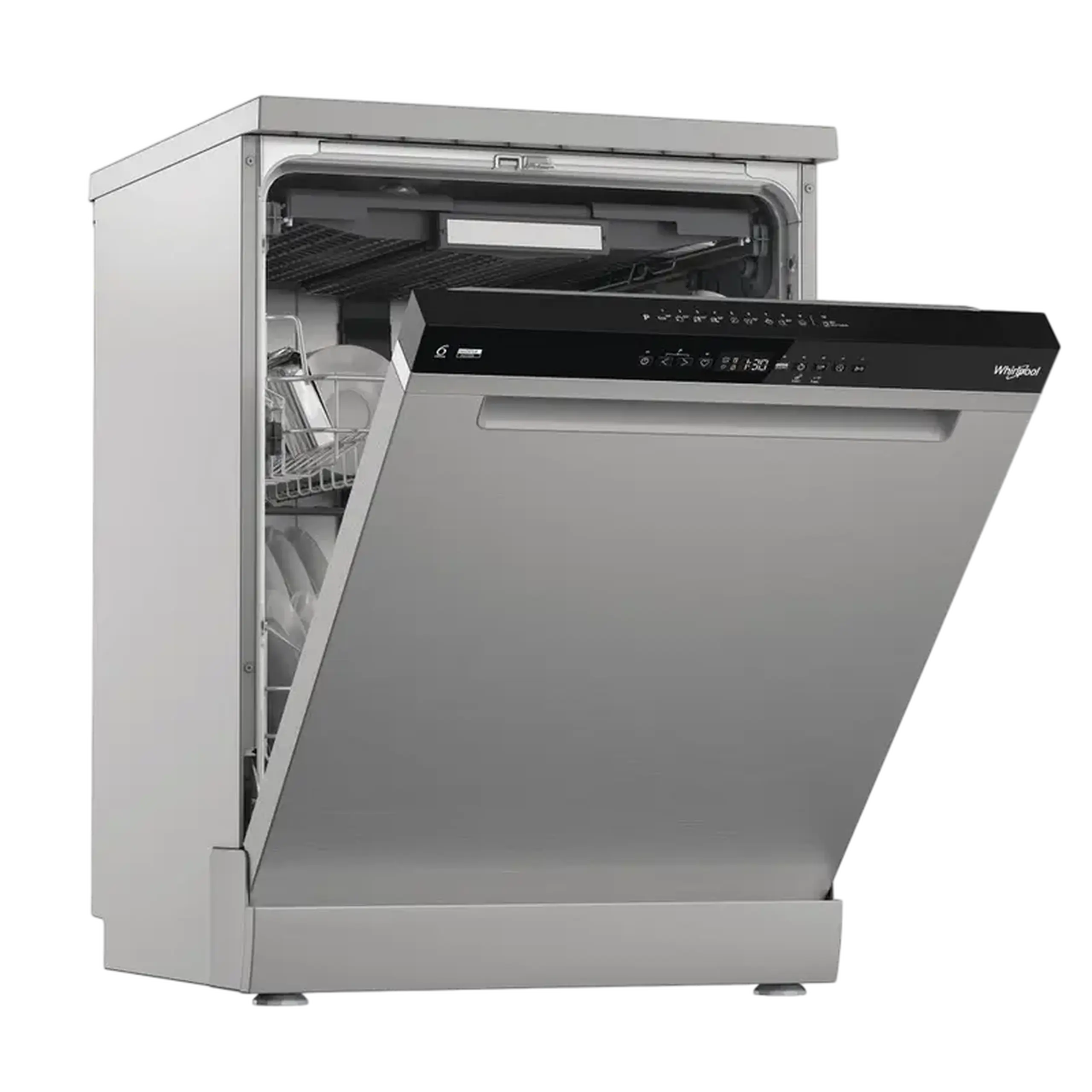 Mașină de spălat vase Whirlpool W7F HP61X, Oțel inoxidabil