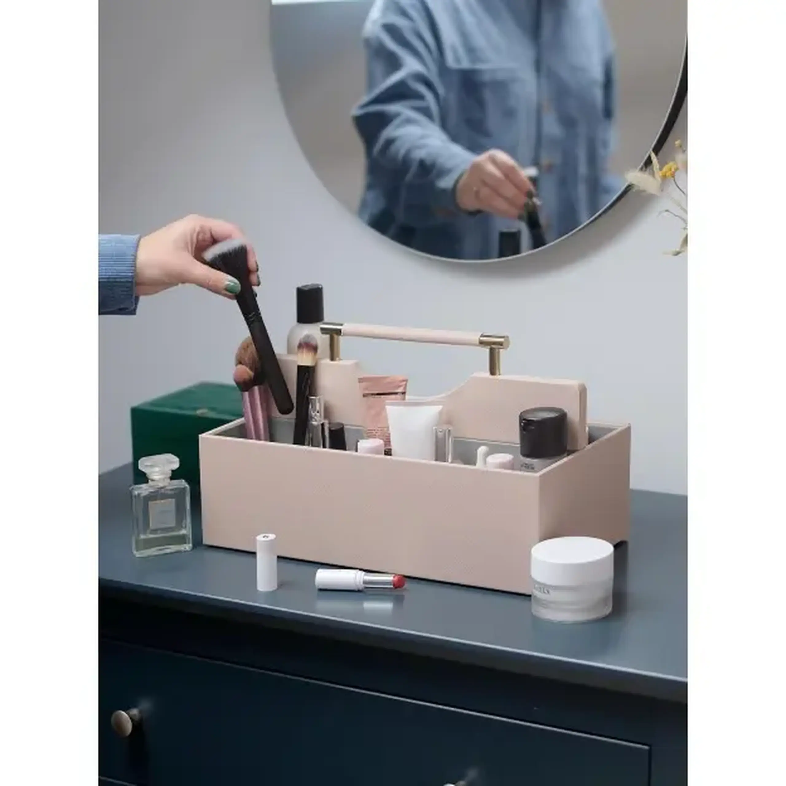 Organizator makeup mare roz