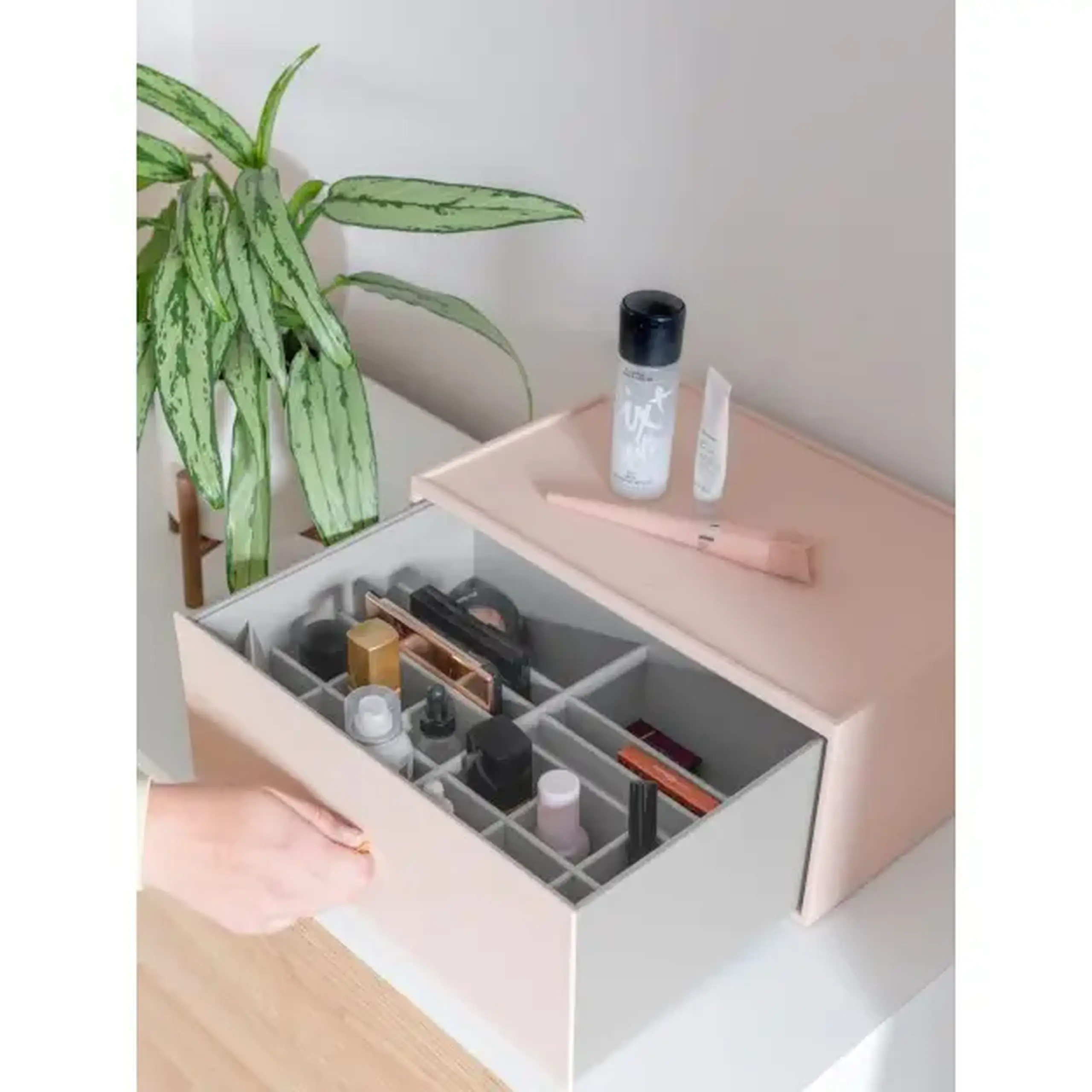 Organizator makeup mare roz