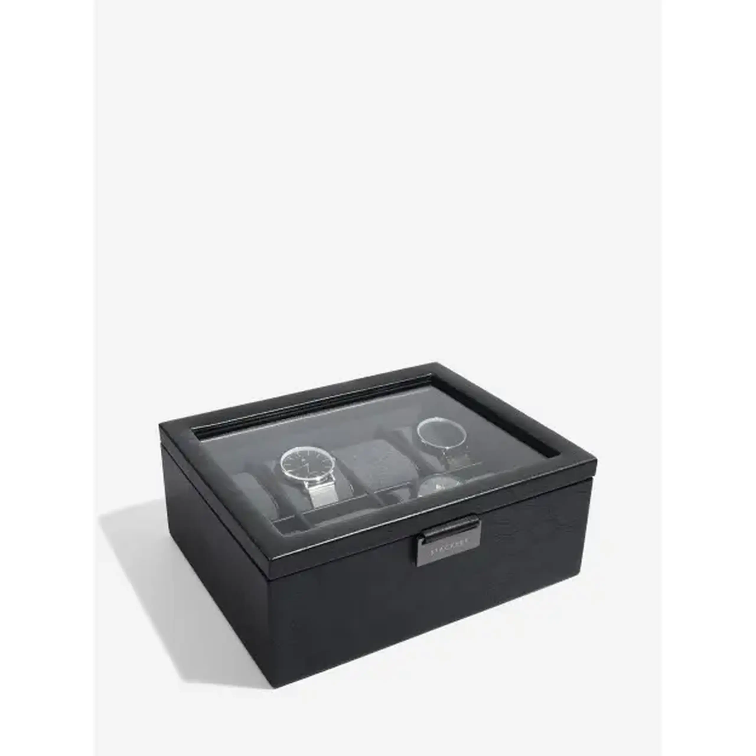 Cutie pentru ceas 8 secțiuni Black