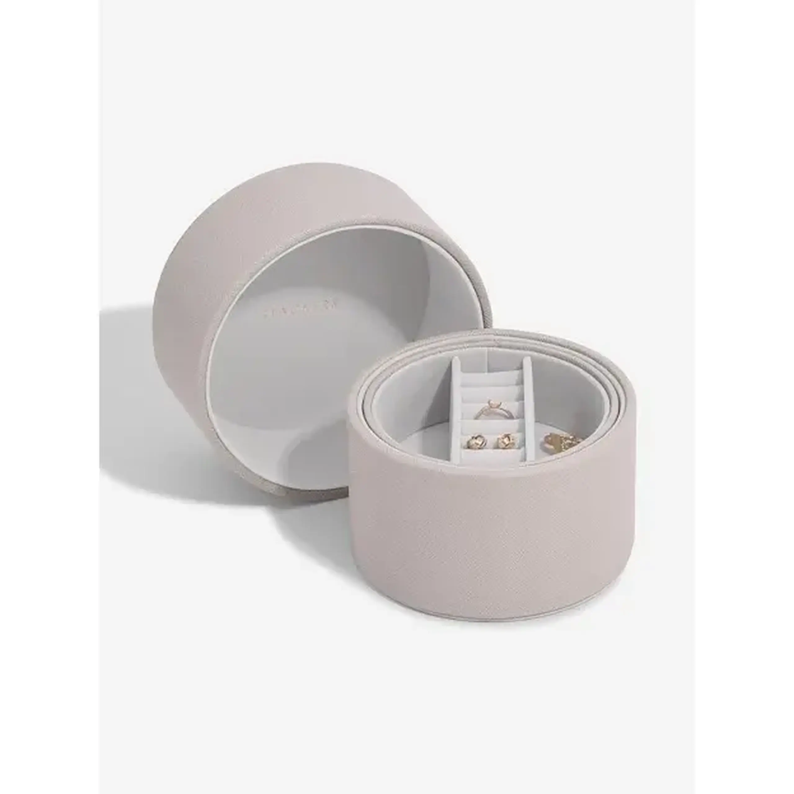 Cutie pentru bijuterii oatmeal rotundă