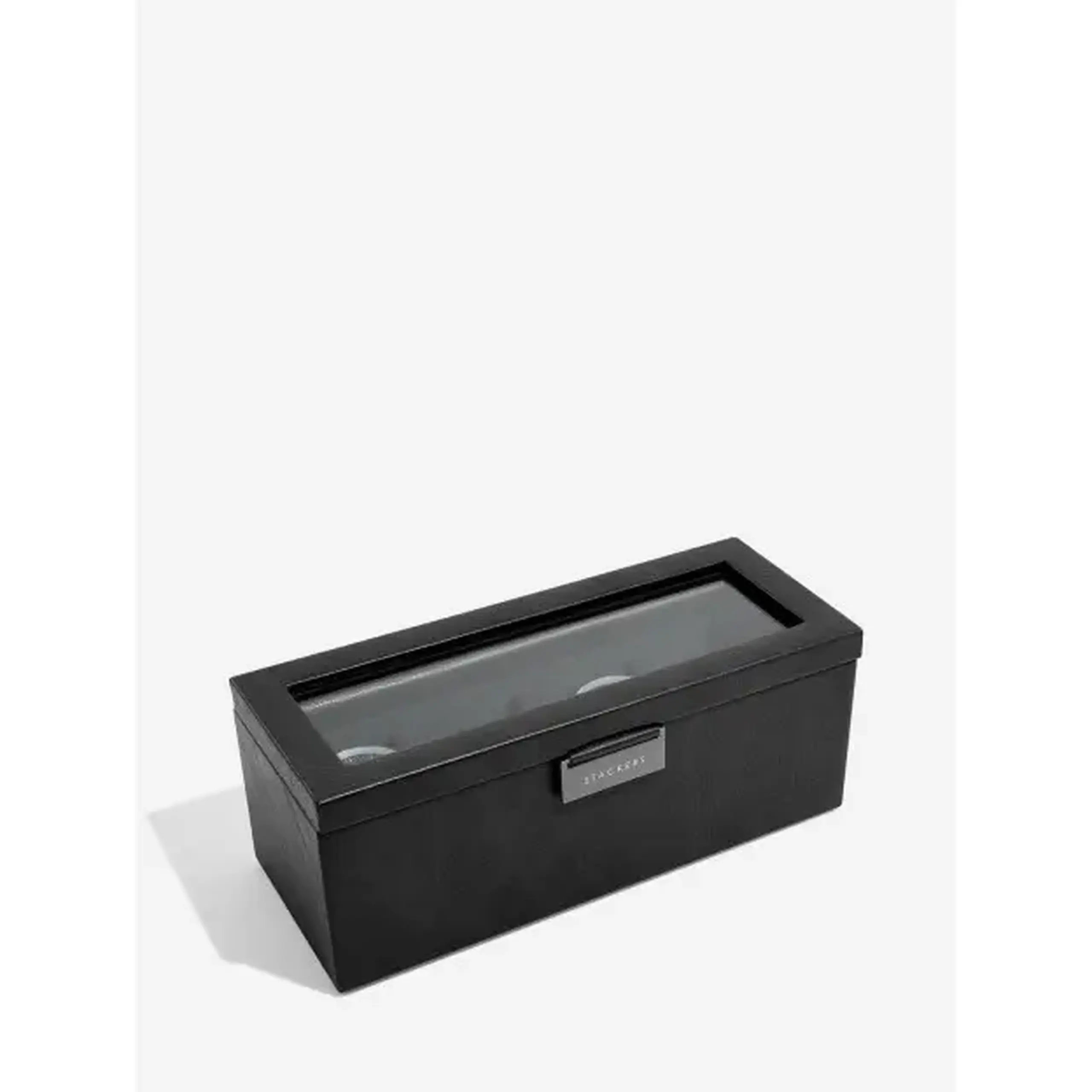 Cutie pentru ceasuri cu 4 secțiuni Black
