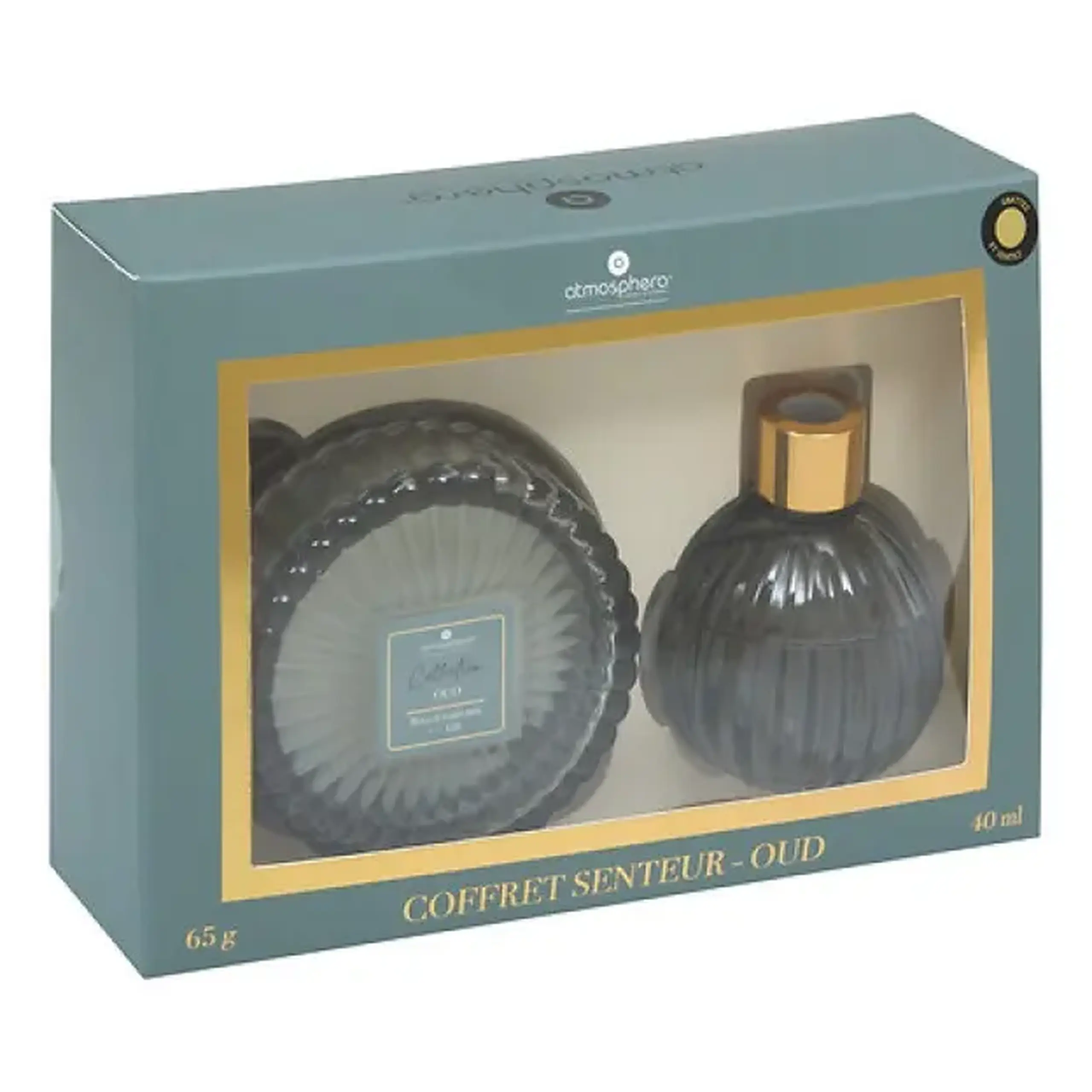 Set difuzor arome cu lumânare GIFTBOX