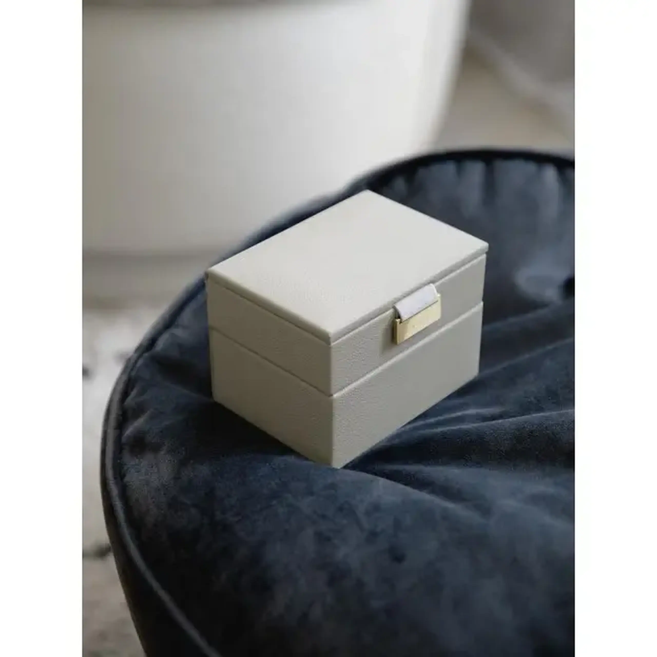 Set 2 cutii pentru bijuterii mini ivory