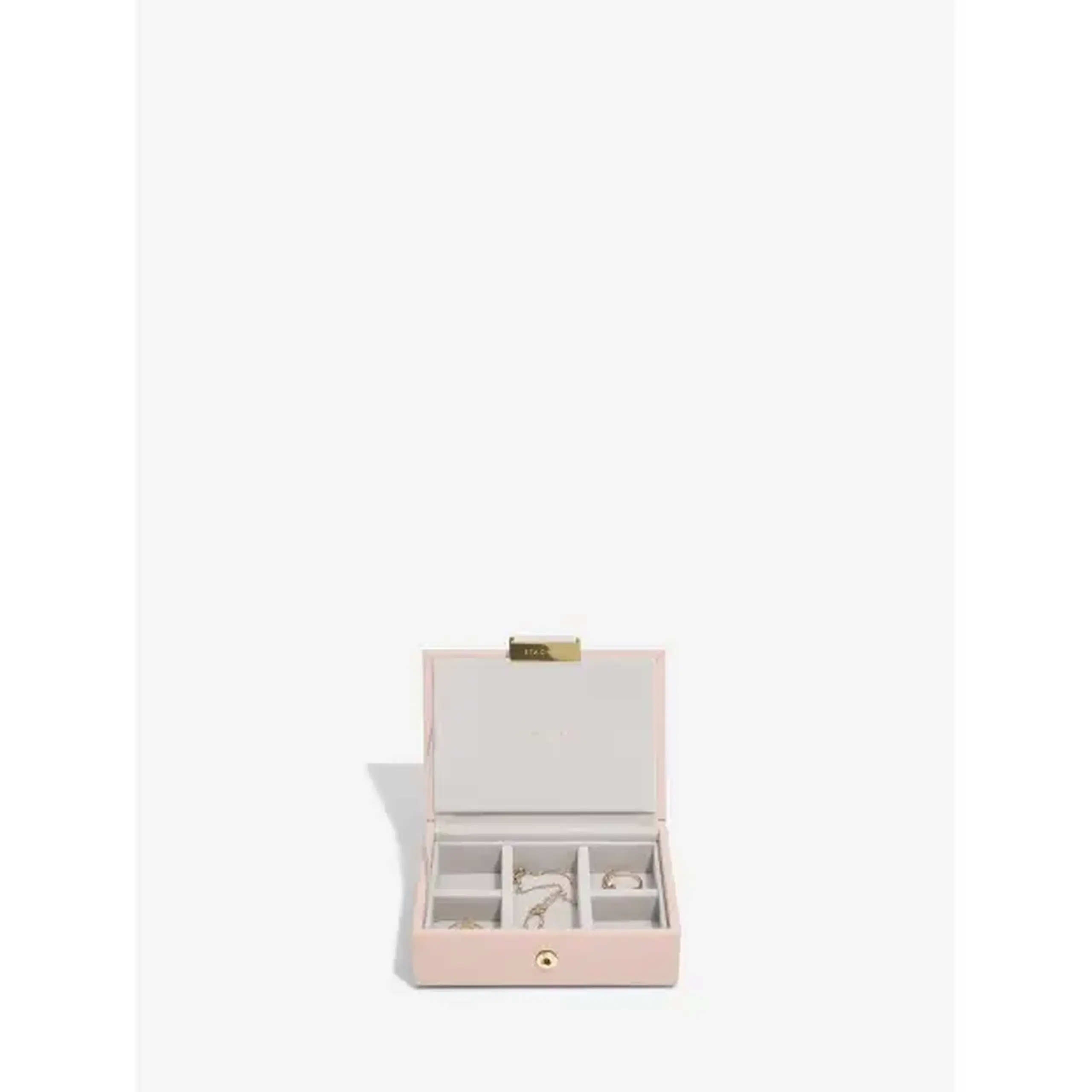 Set 2 cutii pentru bijuterii mini pudra