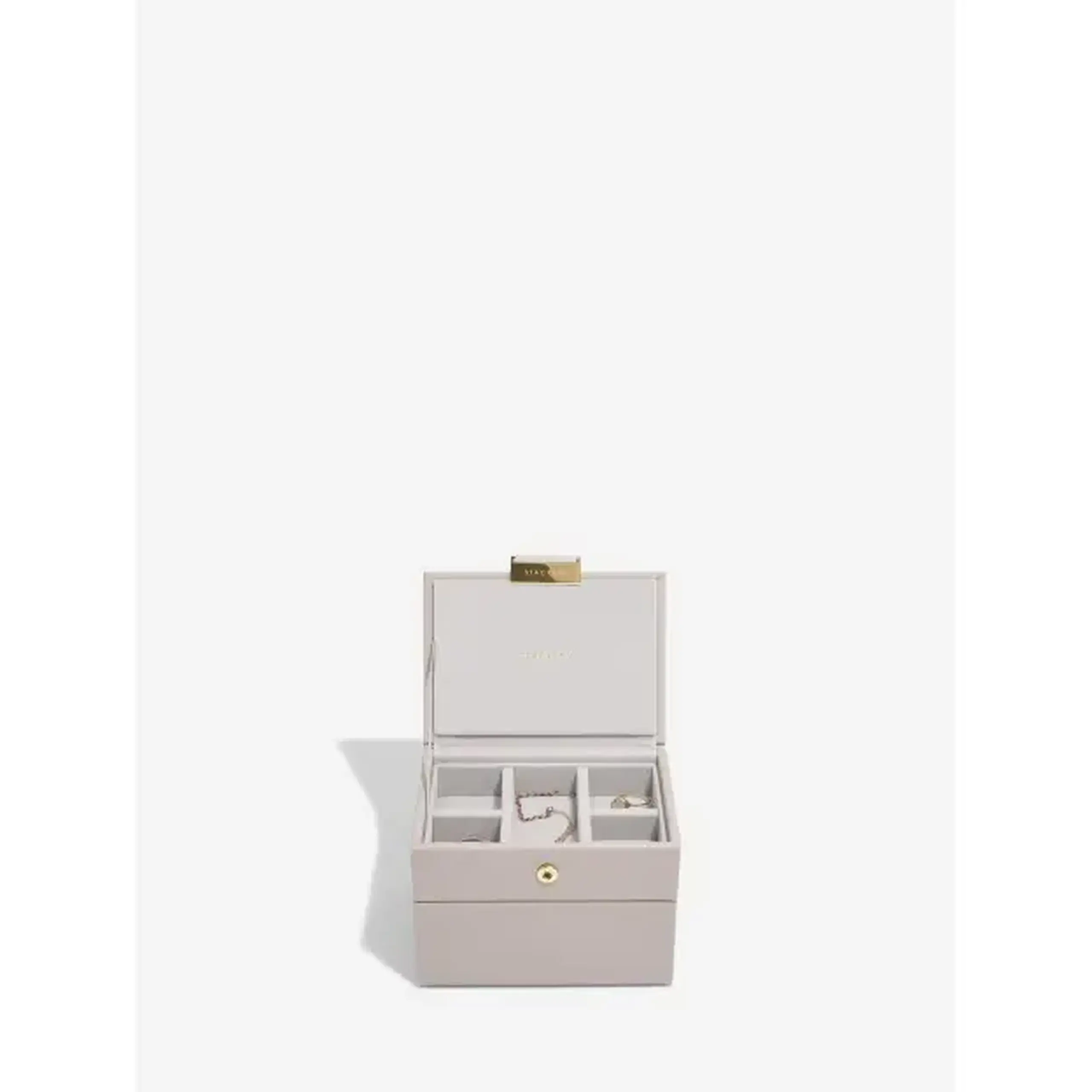 Set 2 cutii pentru bijuterii mini bej