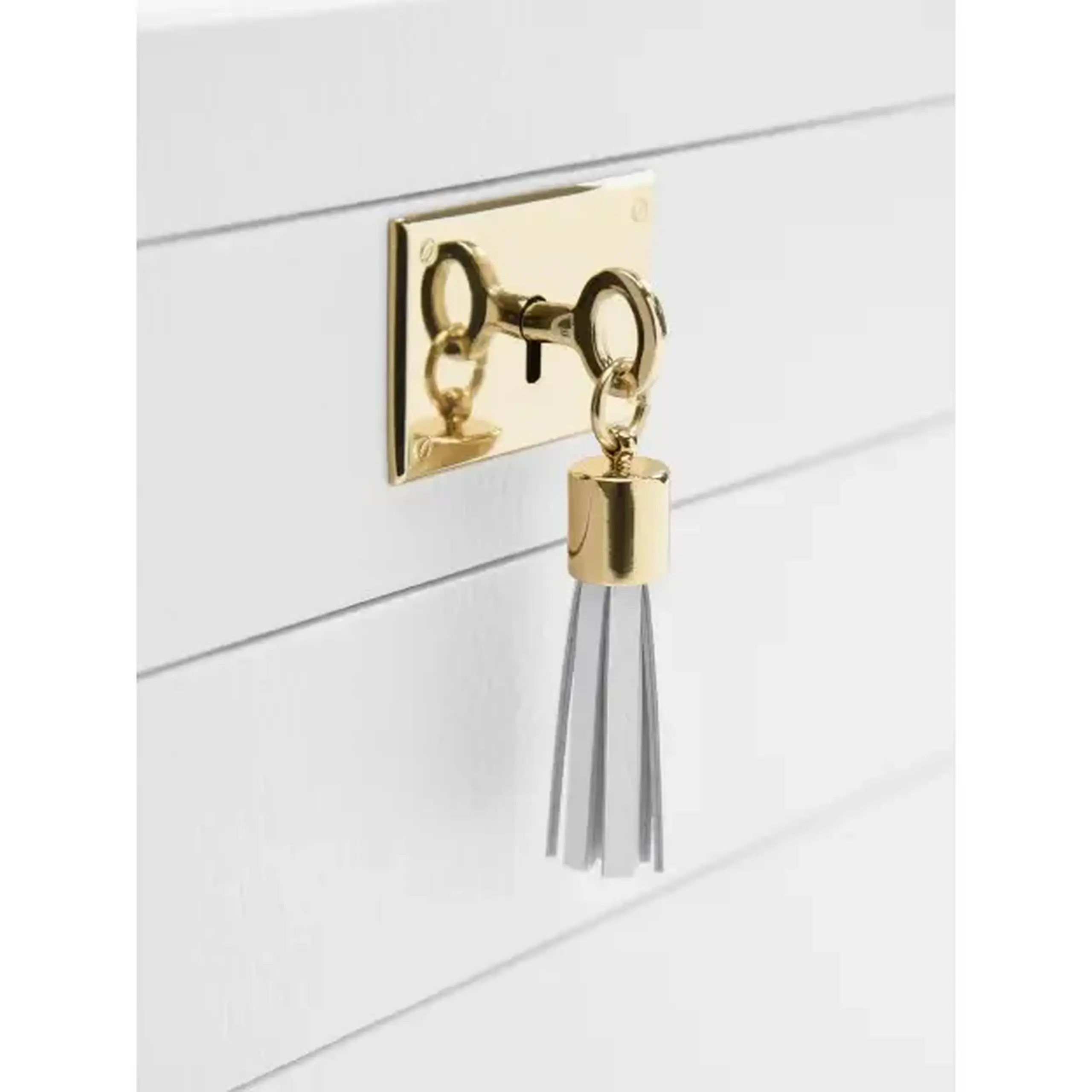 Set 2 cutii pentru bijuterii alb
