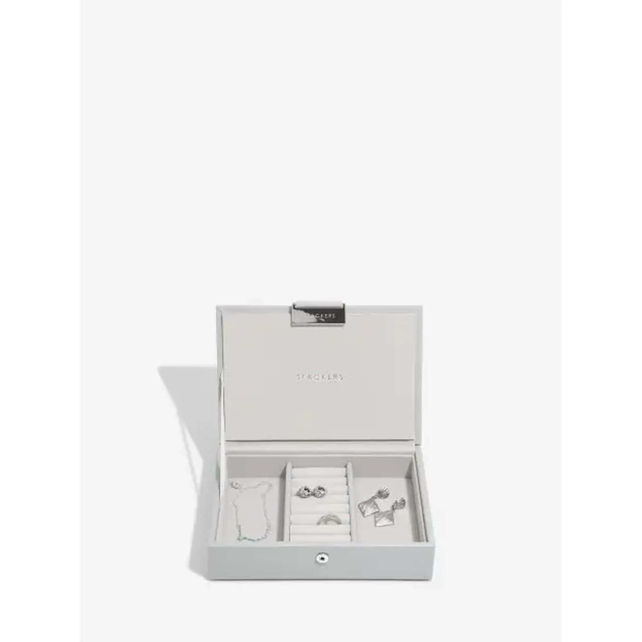 Set mini 2 cutii pentru bijuterii gri