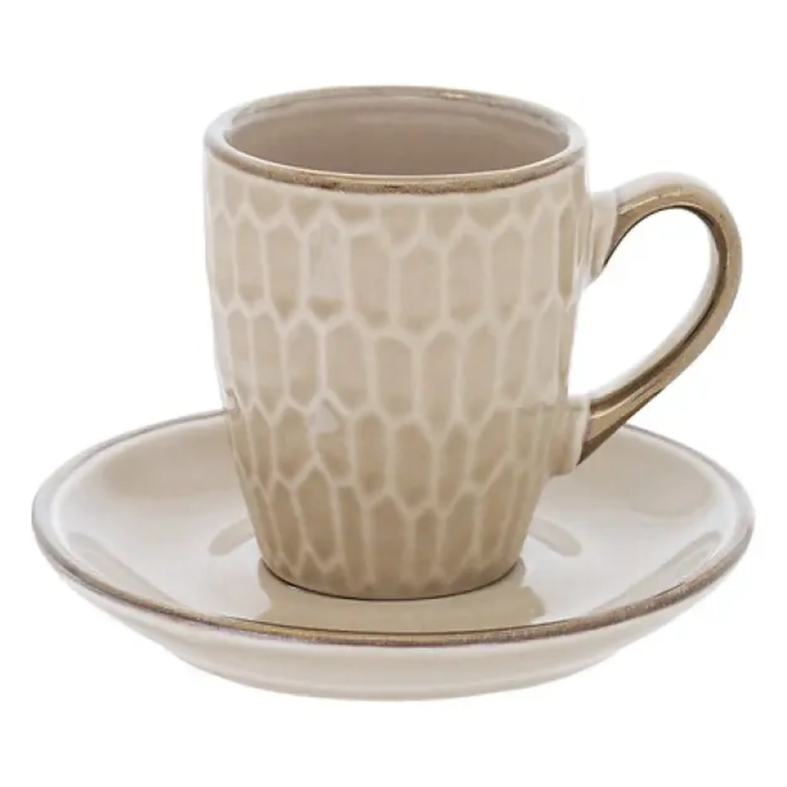 Set 2 cești espresso și farfurioare