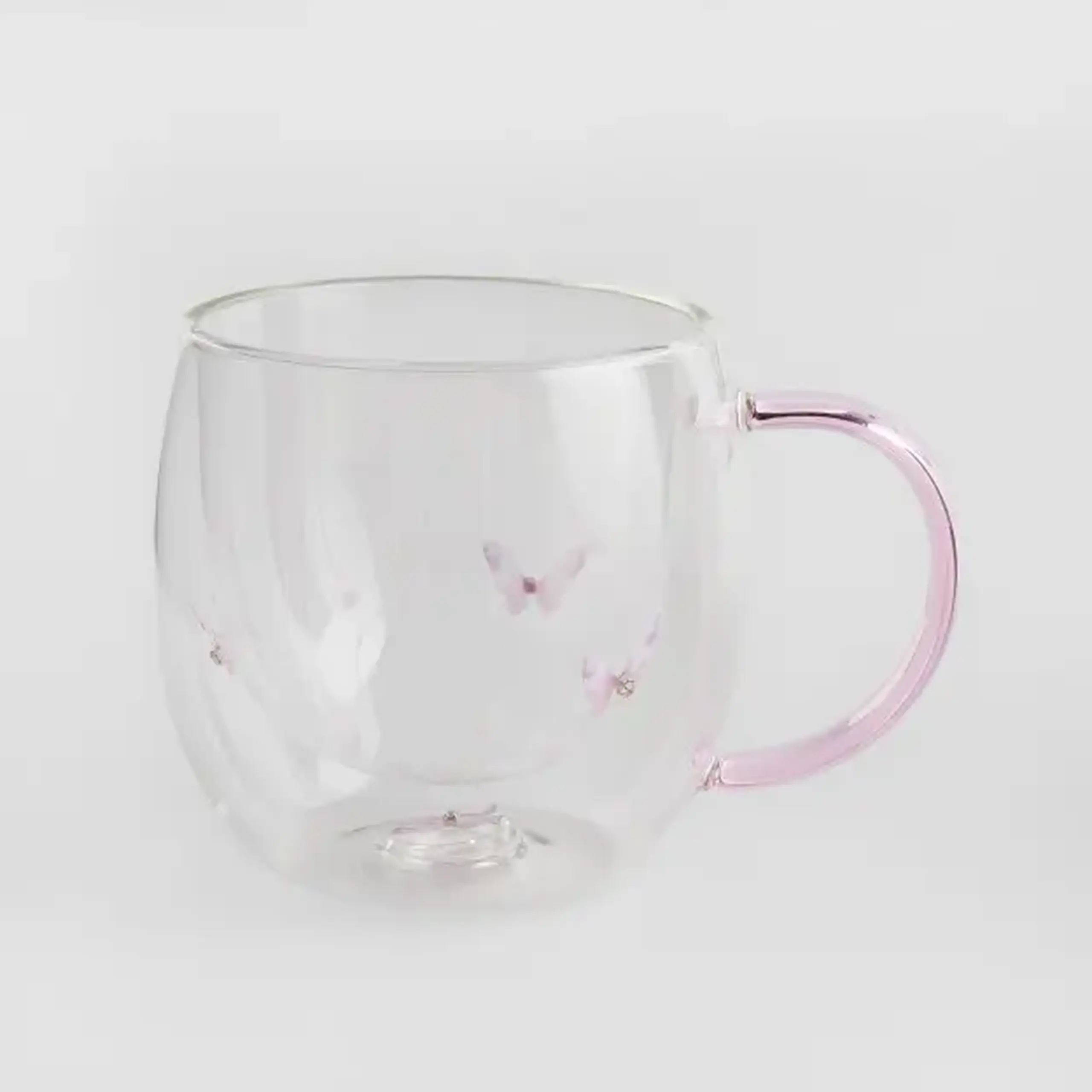 Cană cu sticlă dublă MARIPOSITA