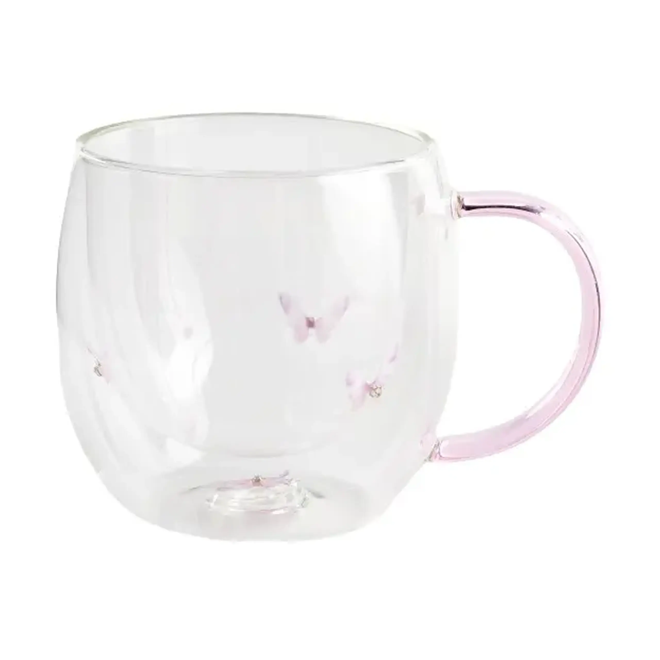 Cană cu sticlă dublă MARIPOSITA
