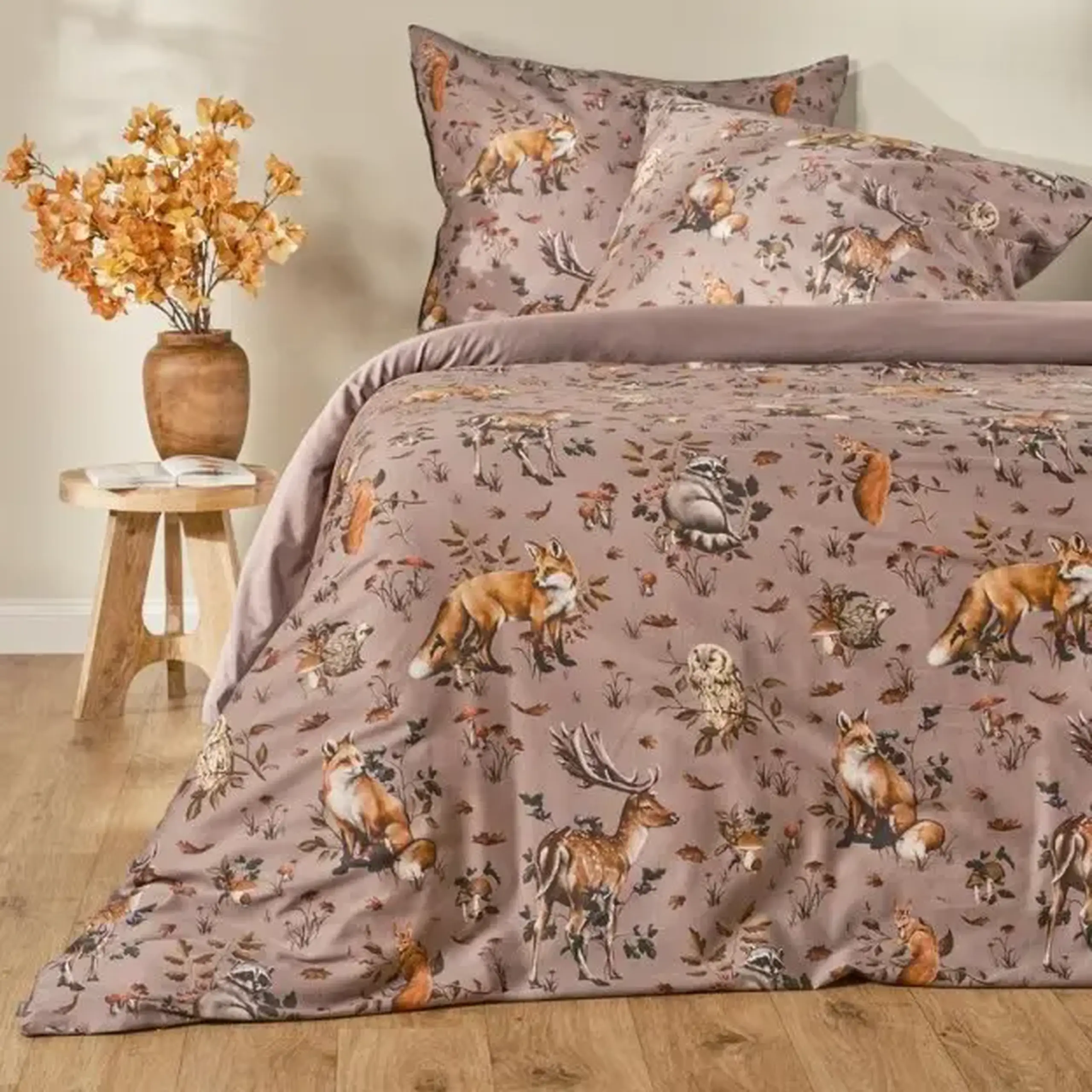 Set de lenjerie de pat din bumbac satin WIRDEN