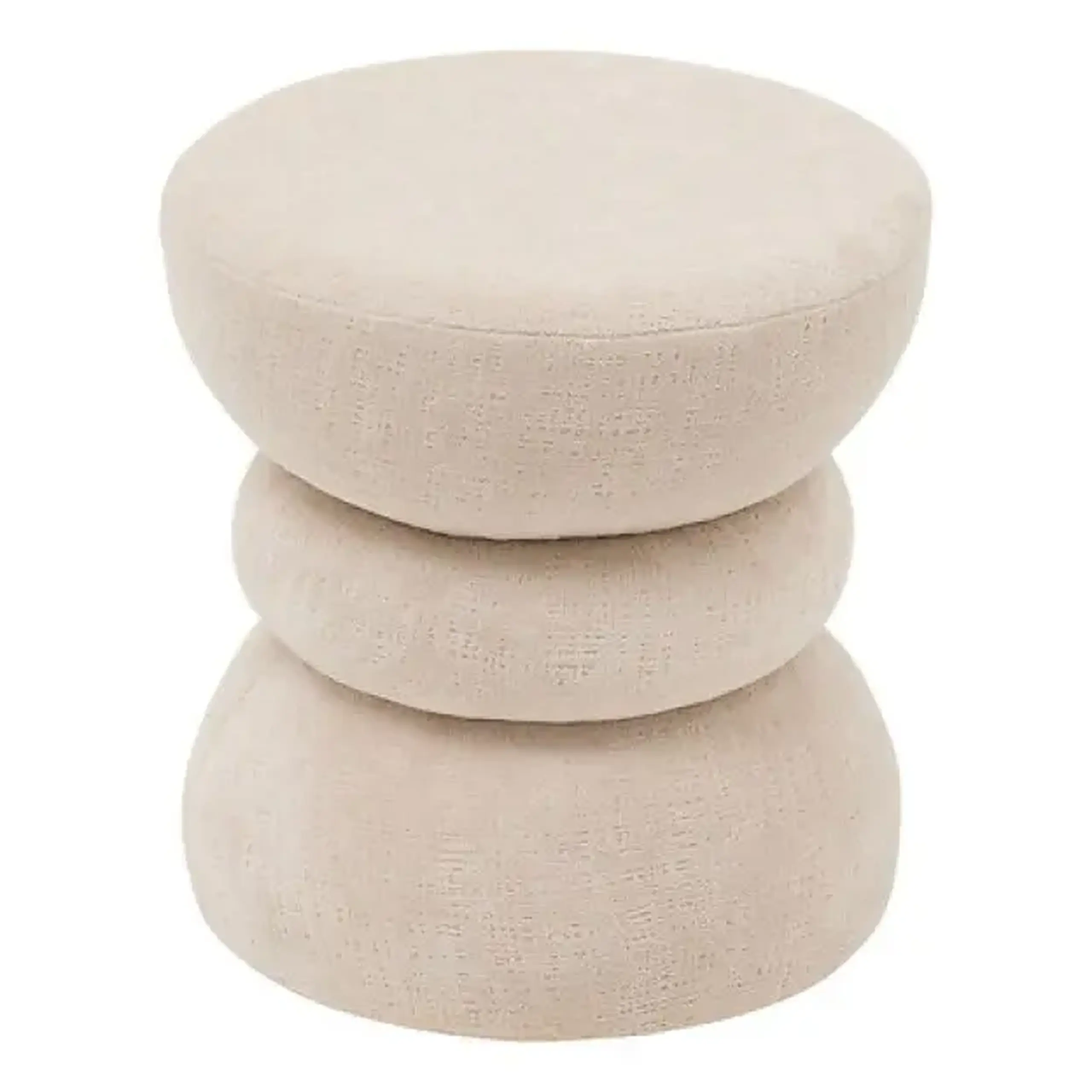 Taburet Totem Ritem, diam. 36 cm, ivoire