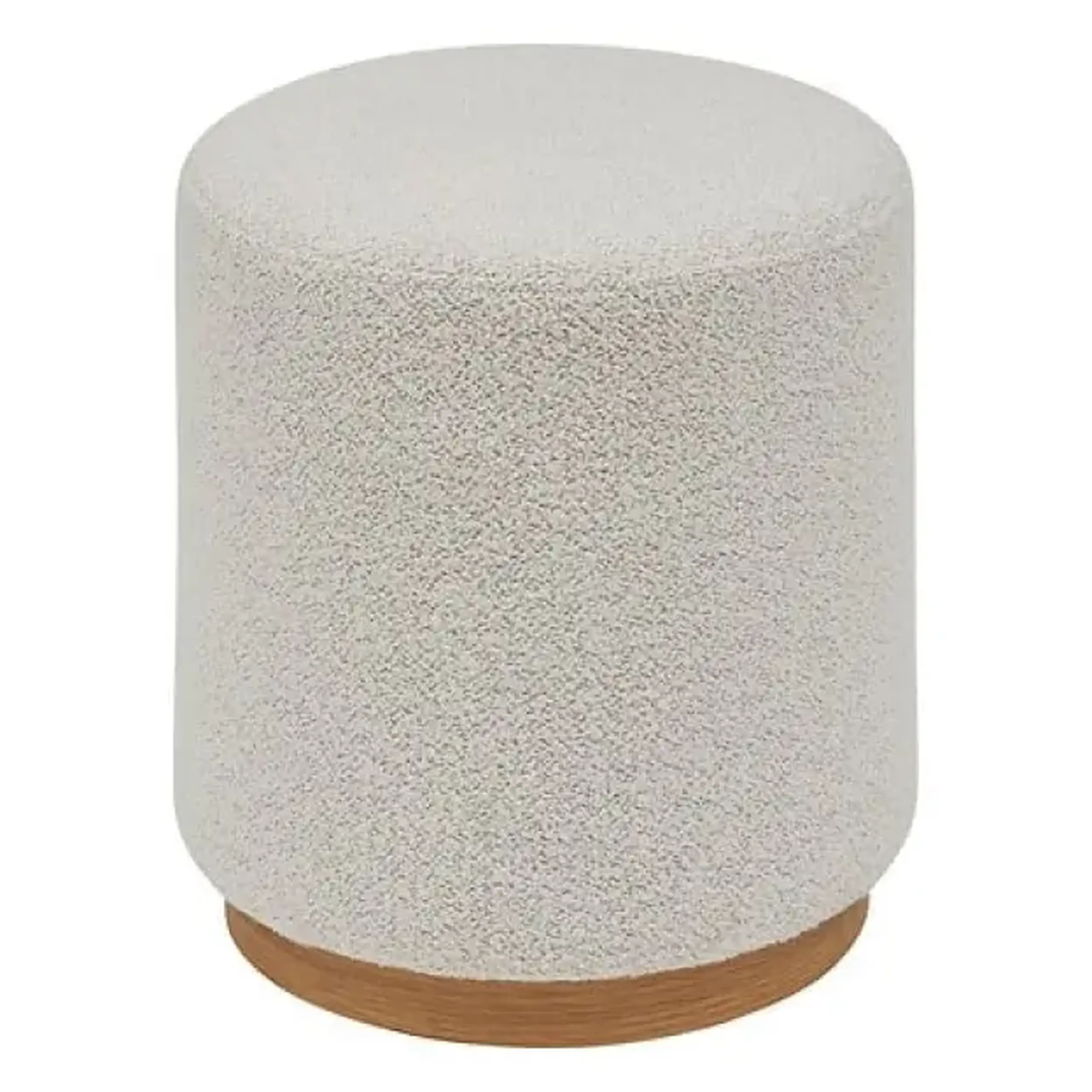 Taburet Nesky bouclé, diam. 41 cm