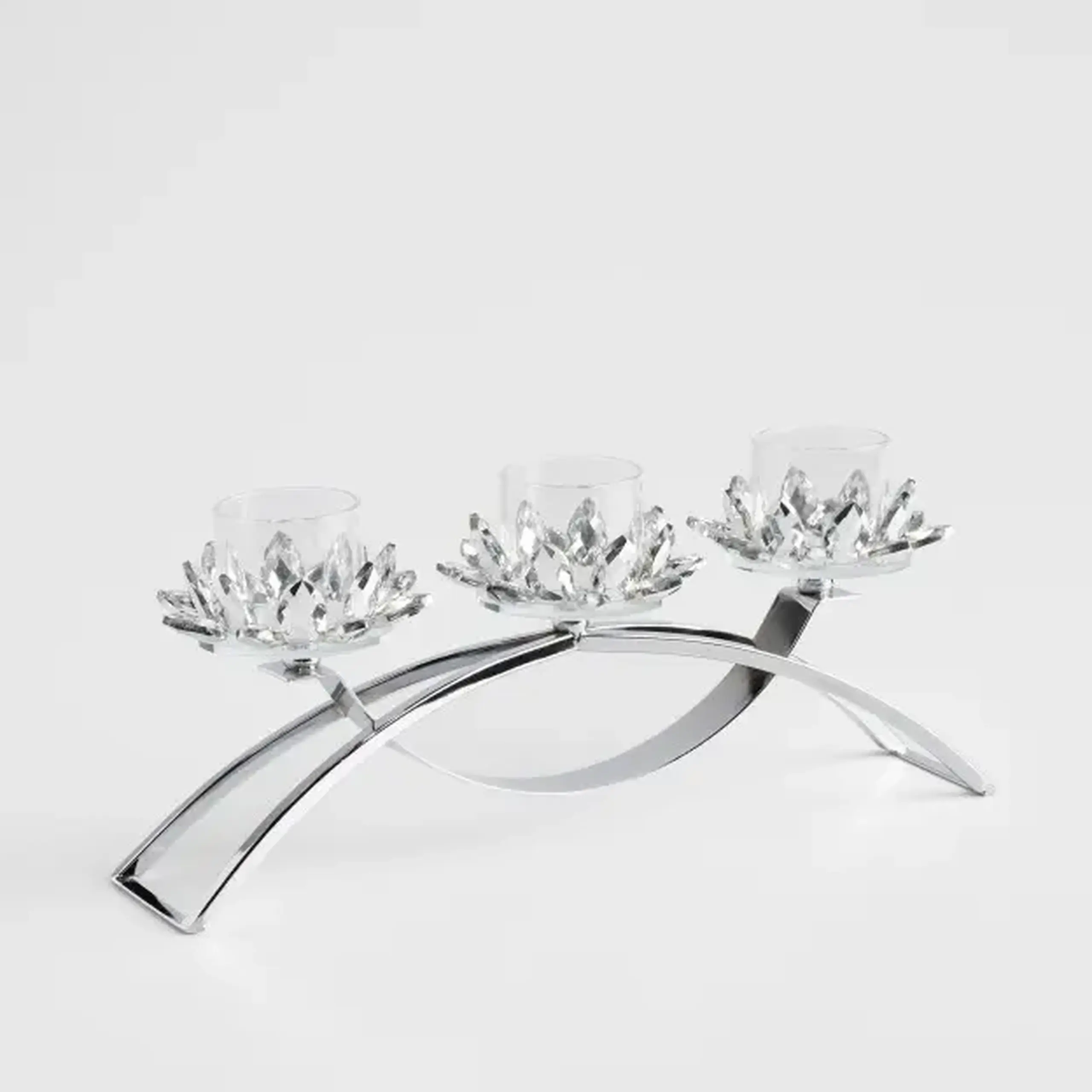Suport lumânare CRISTAL GLASS TRIO