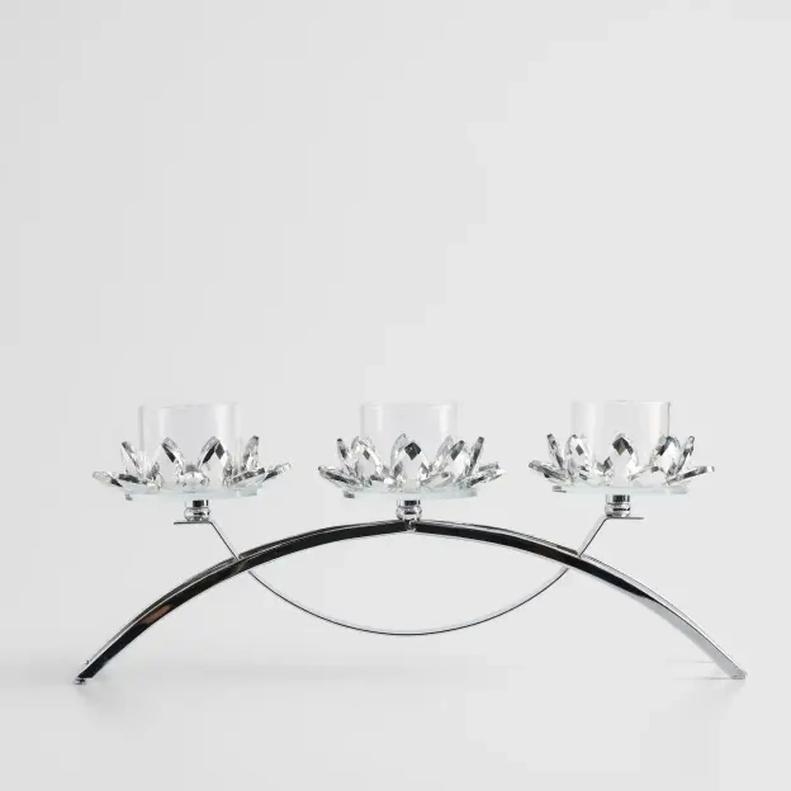 Suport lumânare CRISTAL GLASS TRIO