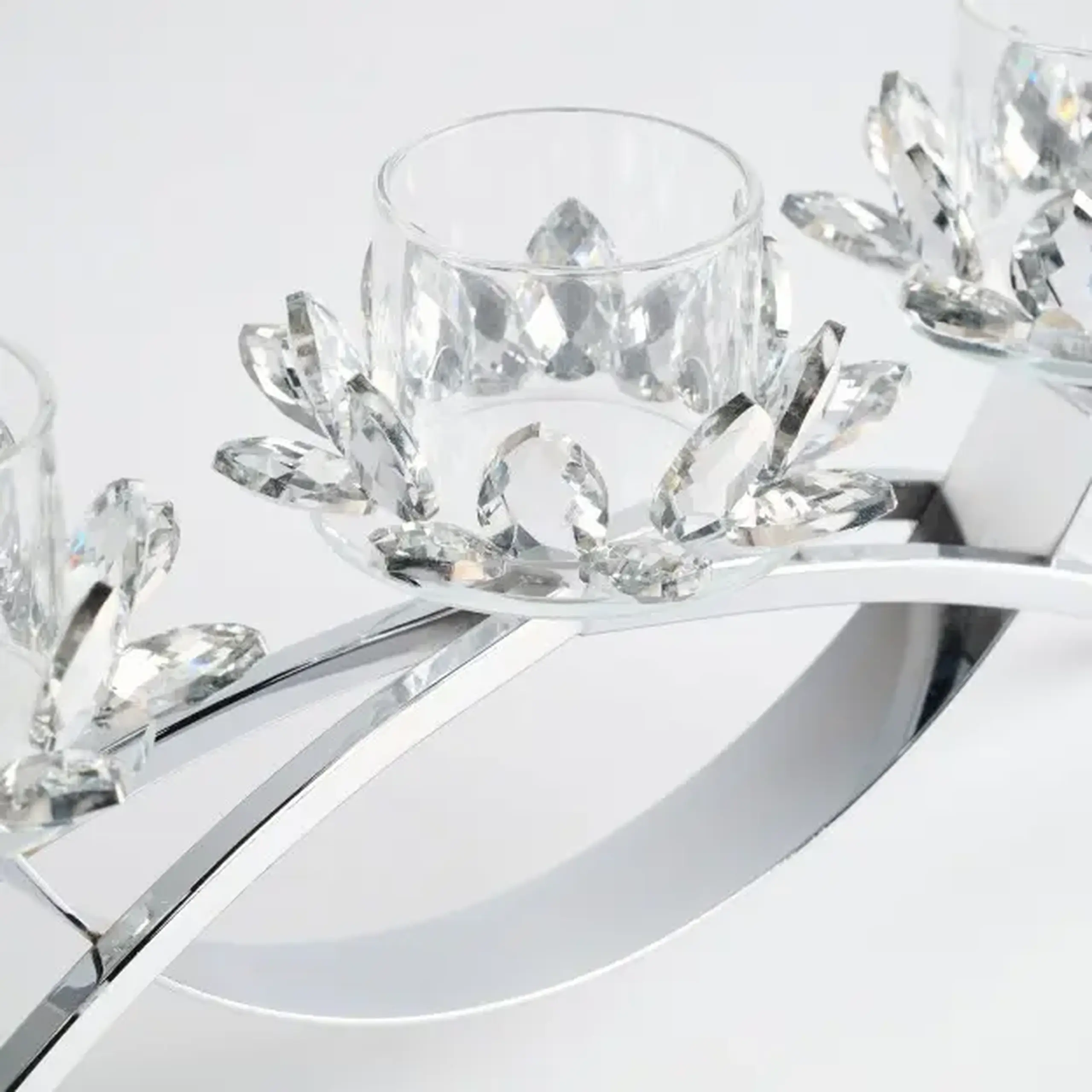 Suport lumânare CRISTAL GLASS TRIO