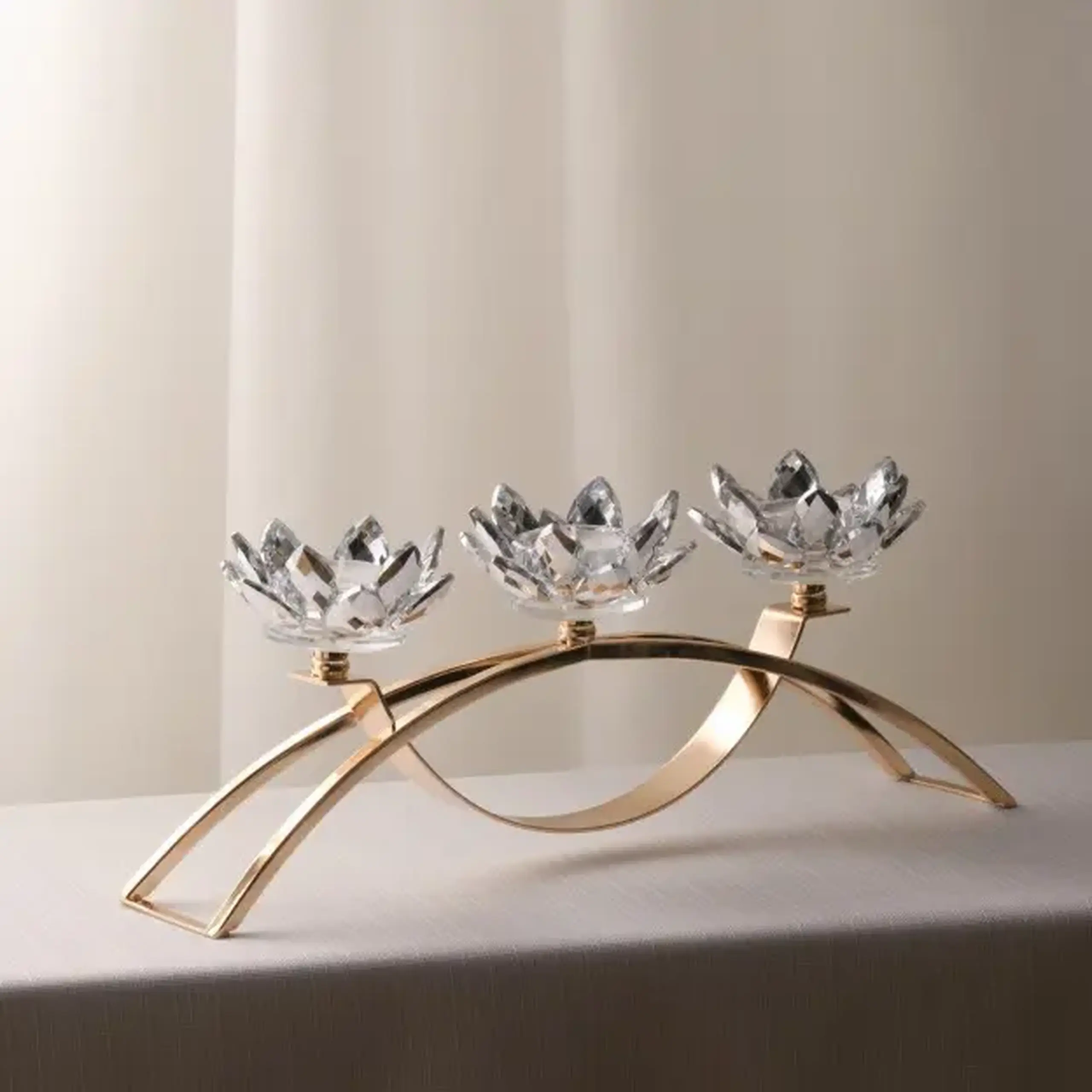 Suport lumânare CRISTAL SHINE TRIO