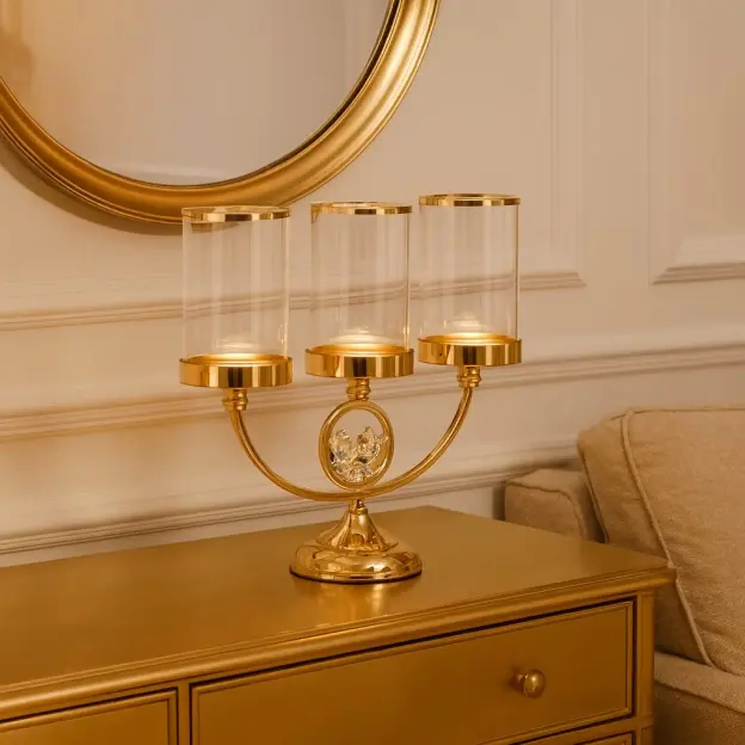 Suport lumânare CRISTAL SHINE BROOCH