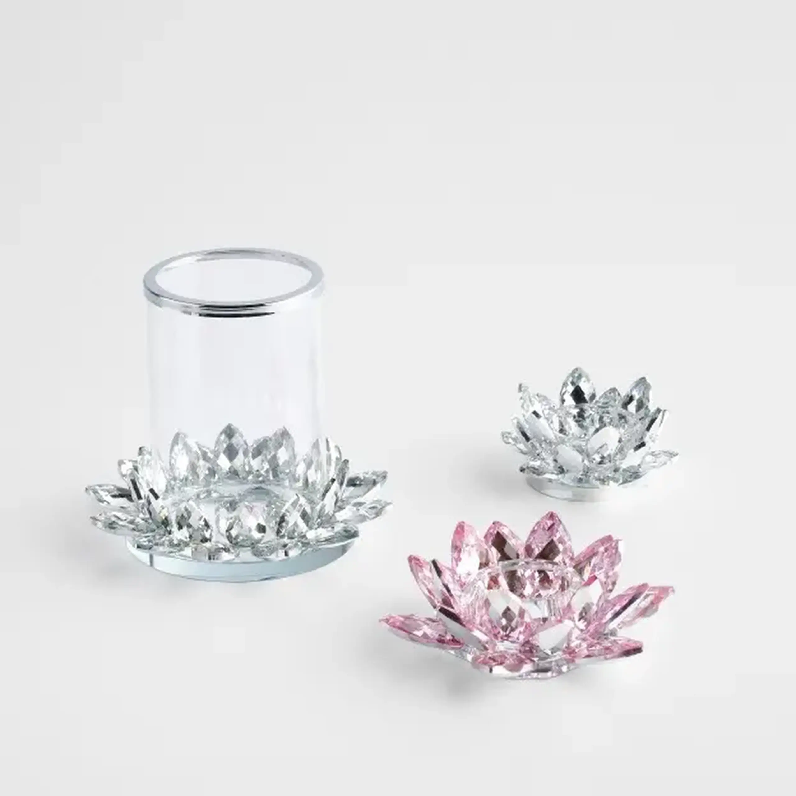 Suport lumânare CRISTAL SHINE GLASS