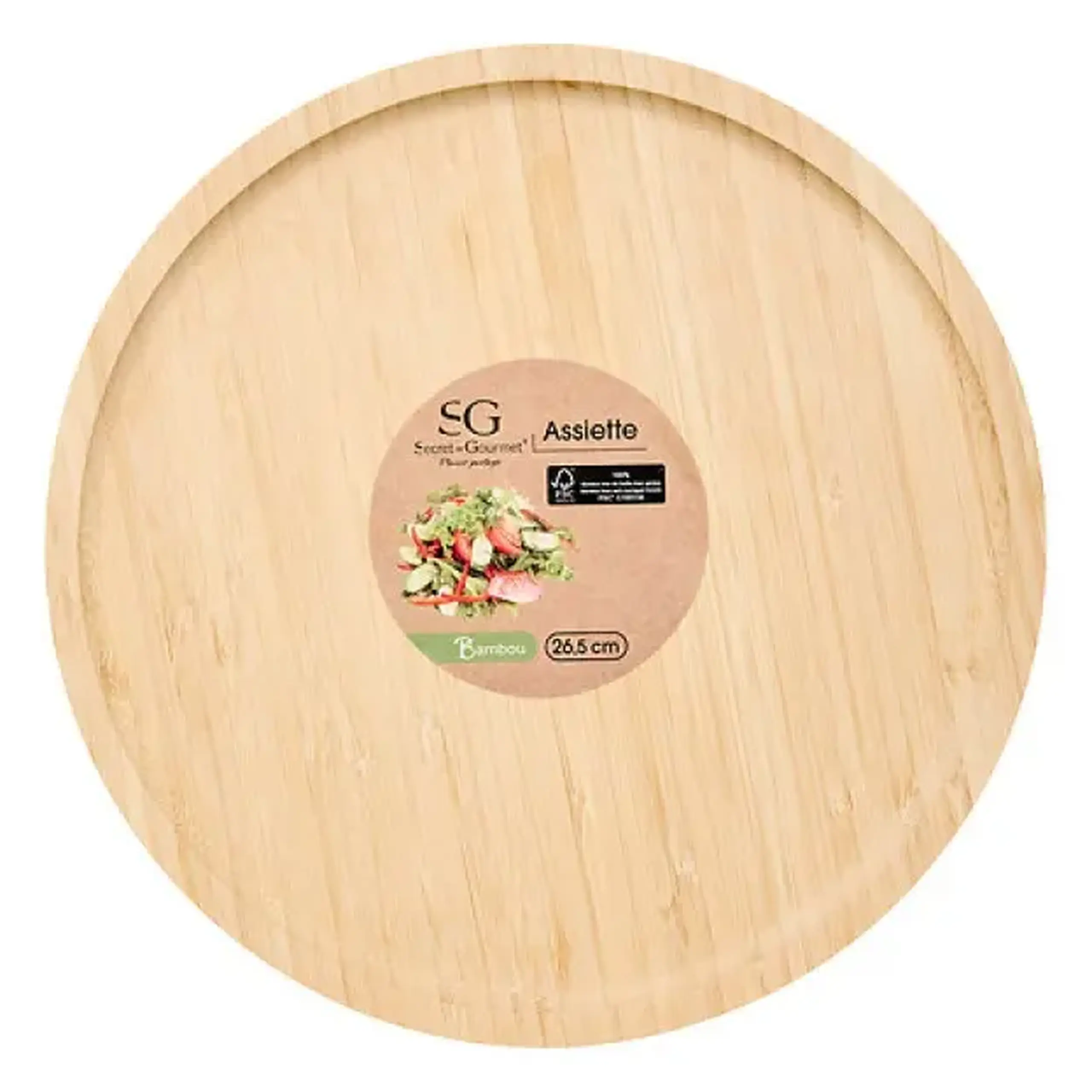 Platou din bambus D26.5