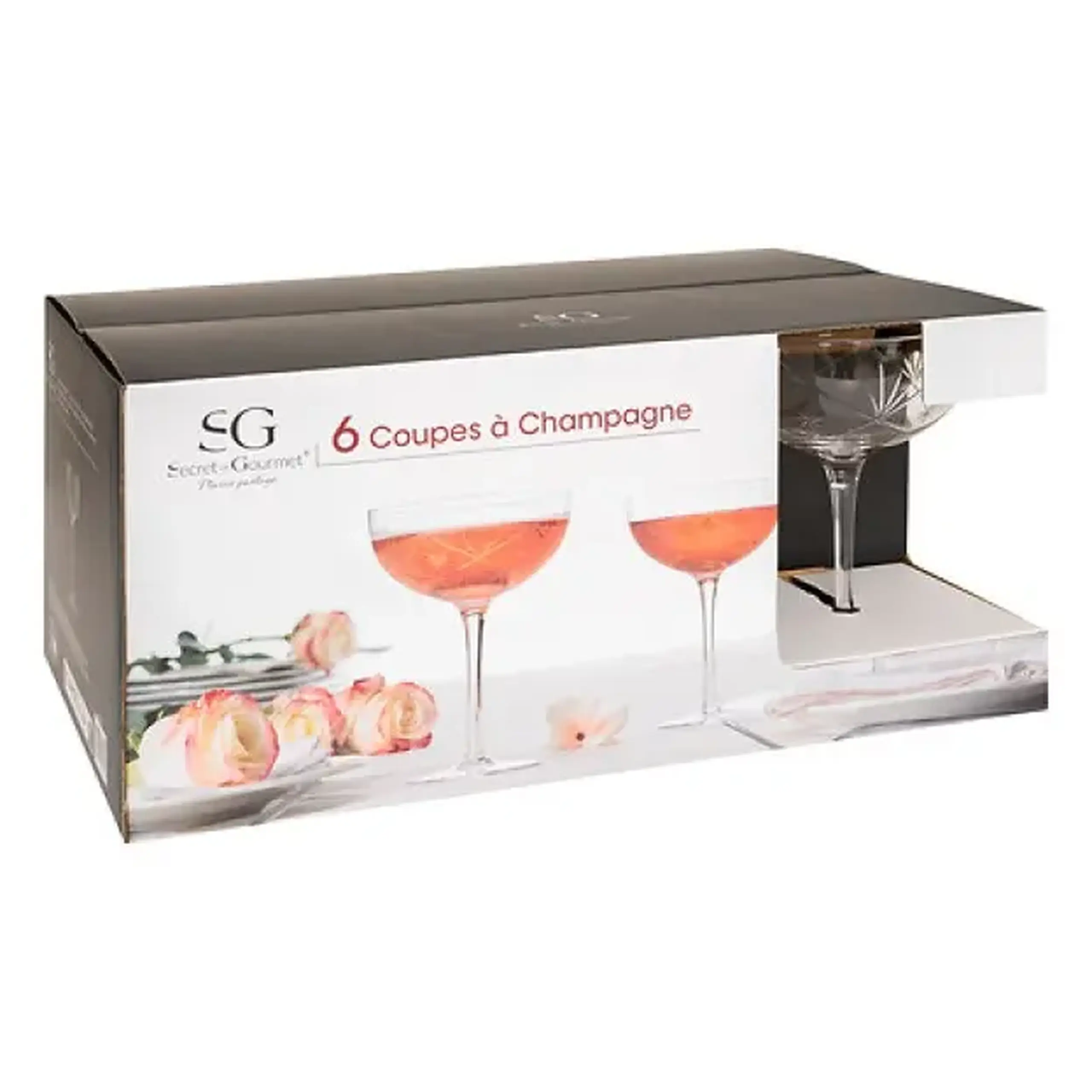 Set pahare șampanie x6 VICTORIA 28ML
