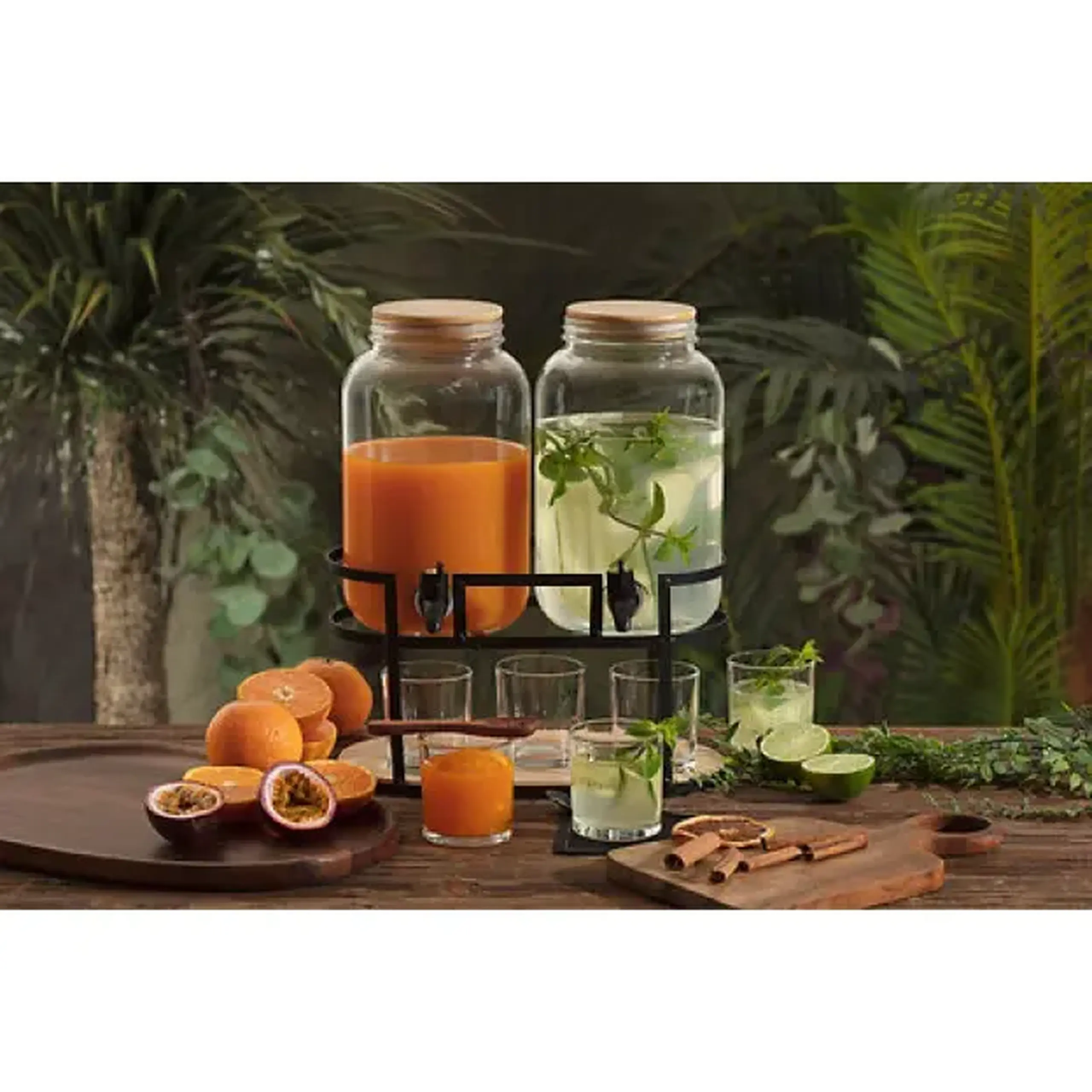 Set dispenser cu suport x2 3,3L