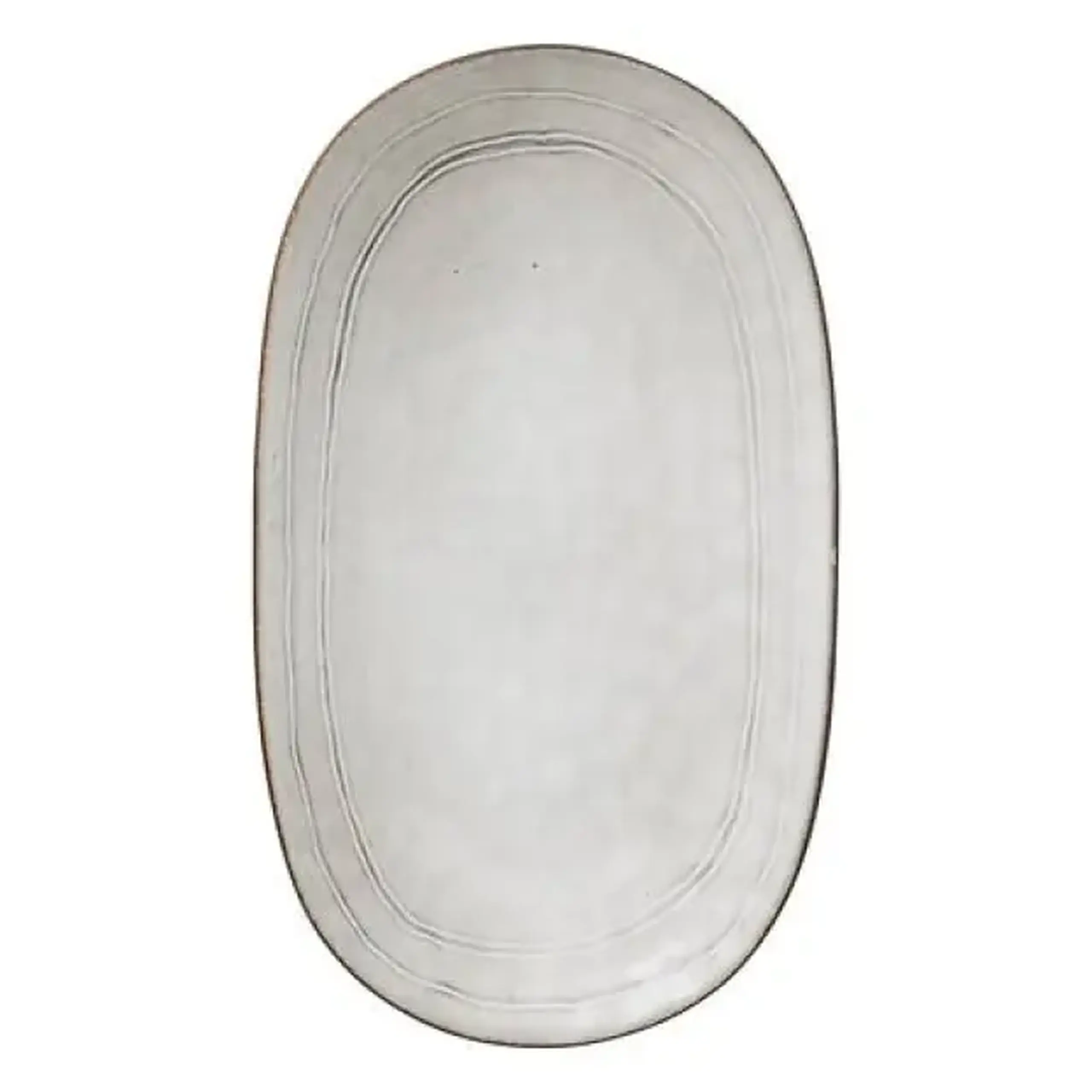 Platou FLOWER GRIS 30X18