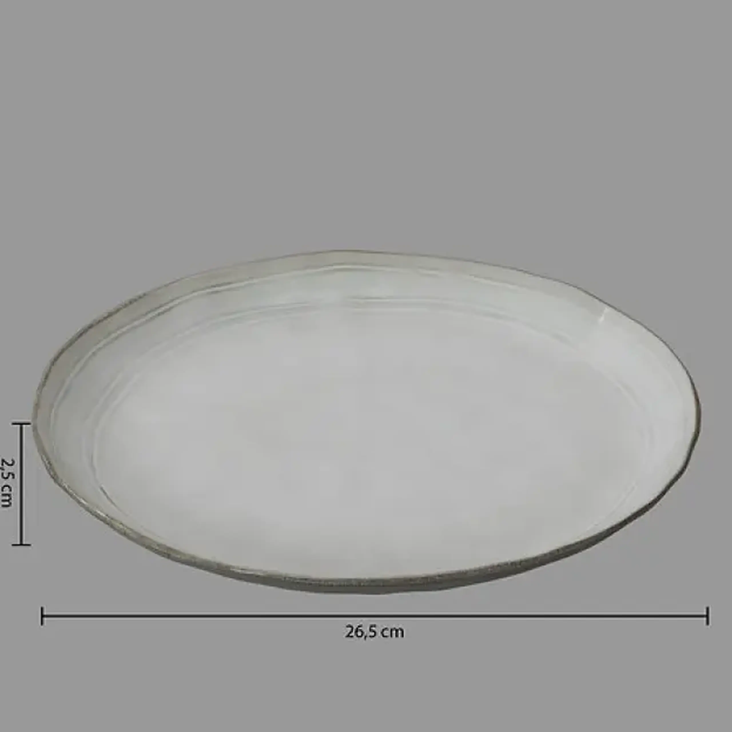 Platou FLOWER GREY D26