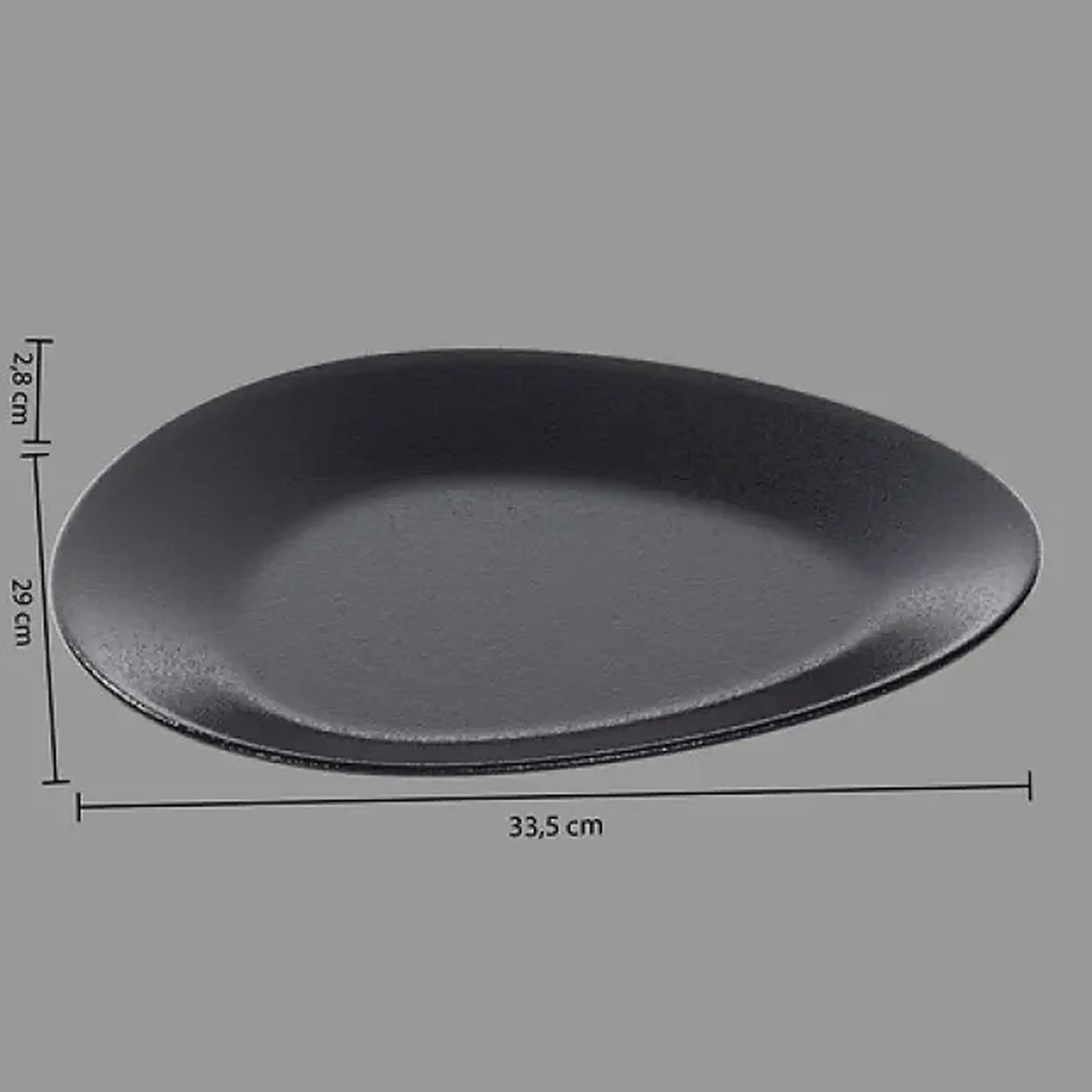 Platou GALET BLACK D33.5