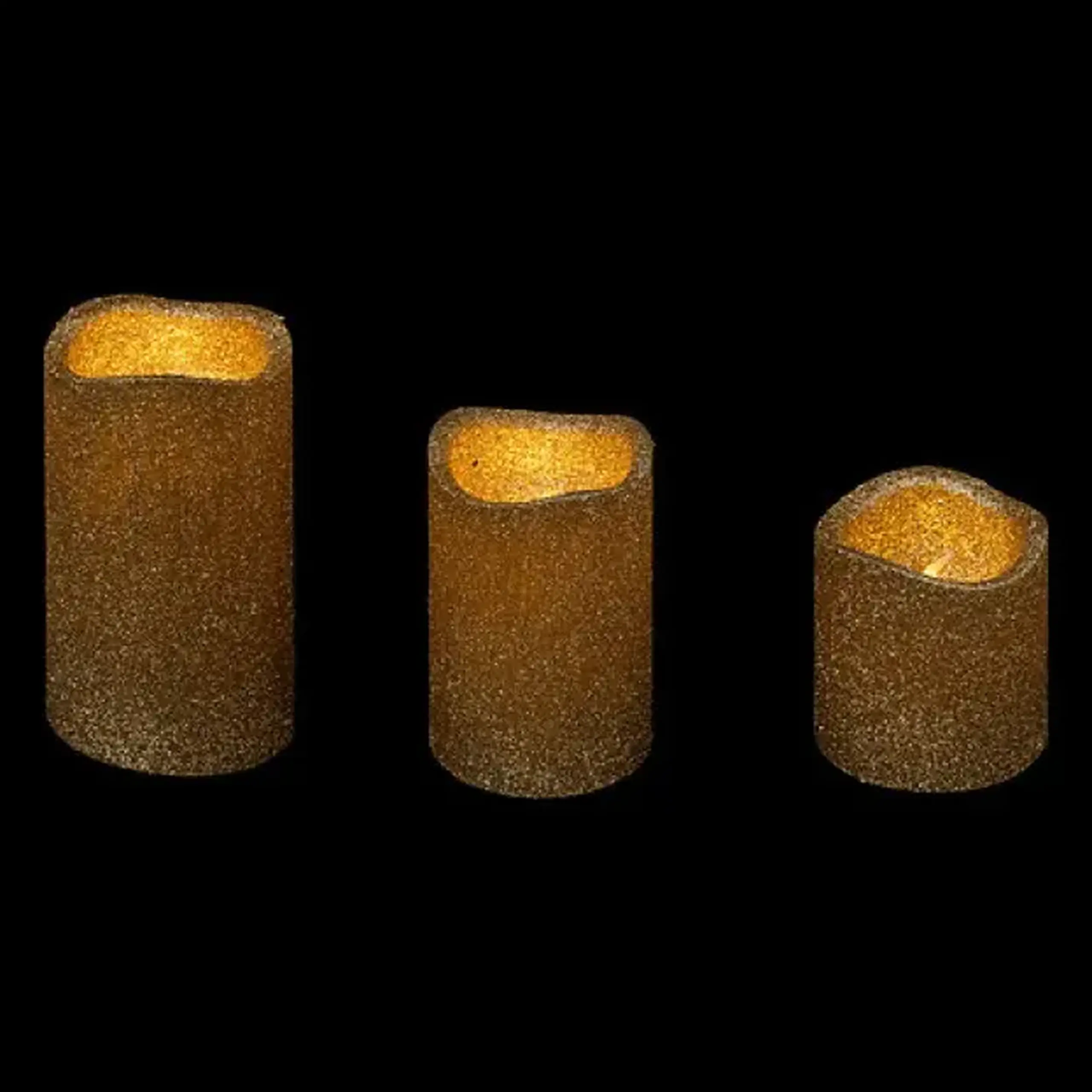 Set lumânări LED PAILLETTE X3