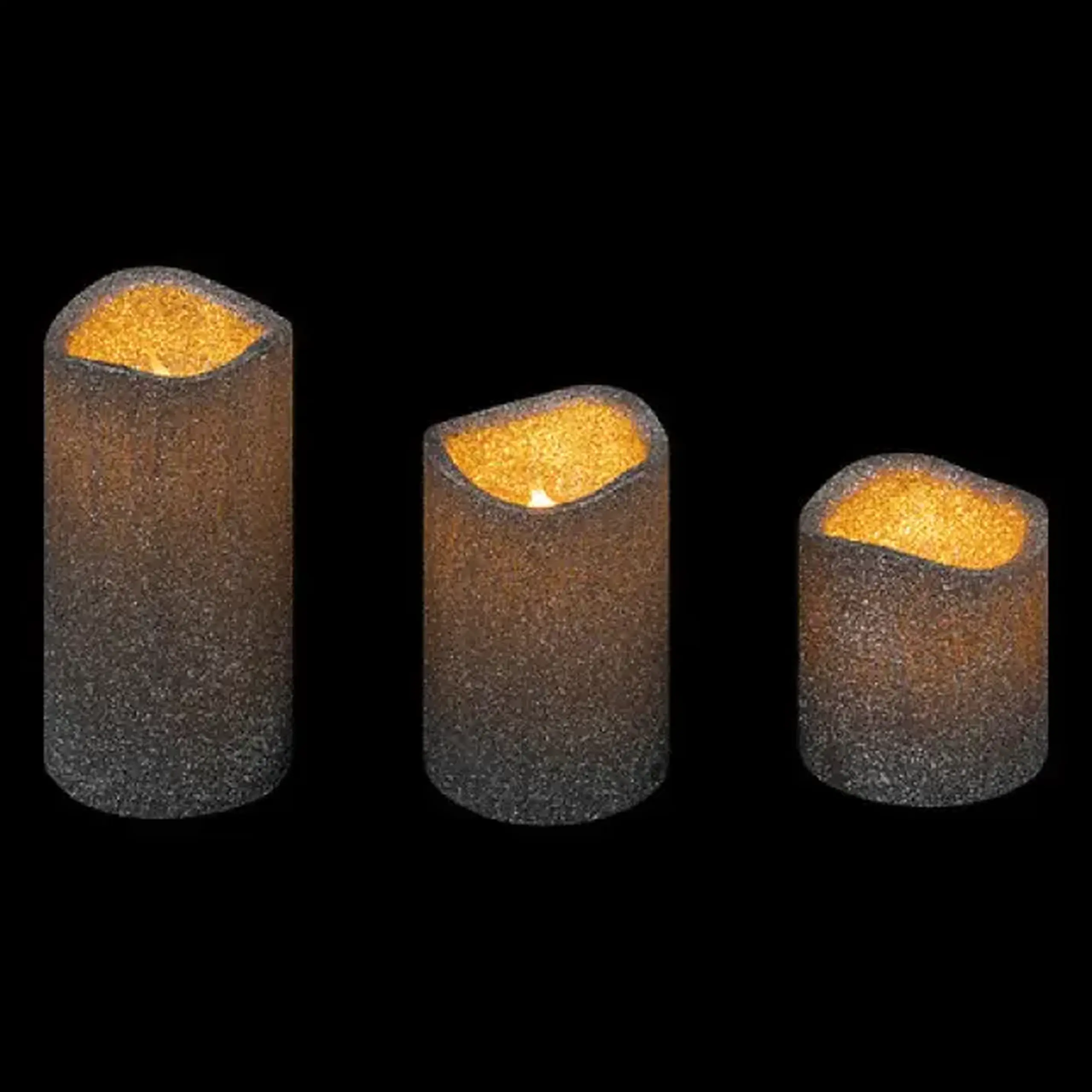 Set lumânări LED PAILLETTE X3