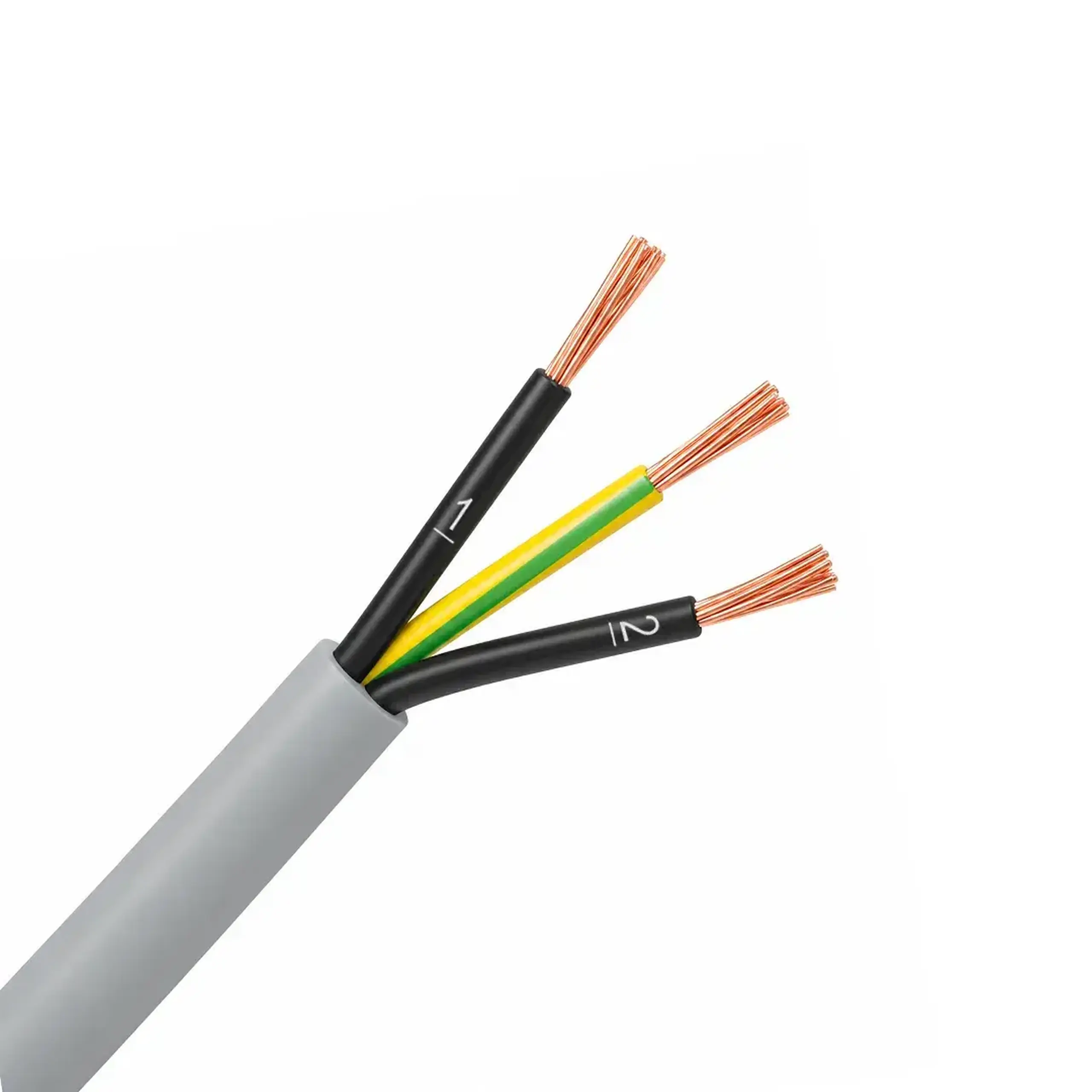 Fir electric YSLY-JZ 3 * 0.5 mm² Gri Cupru