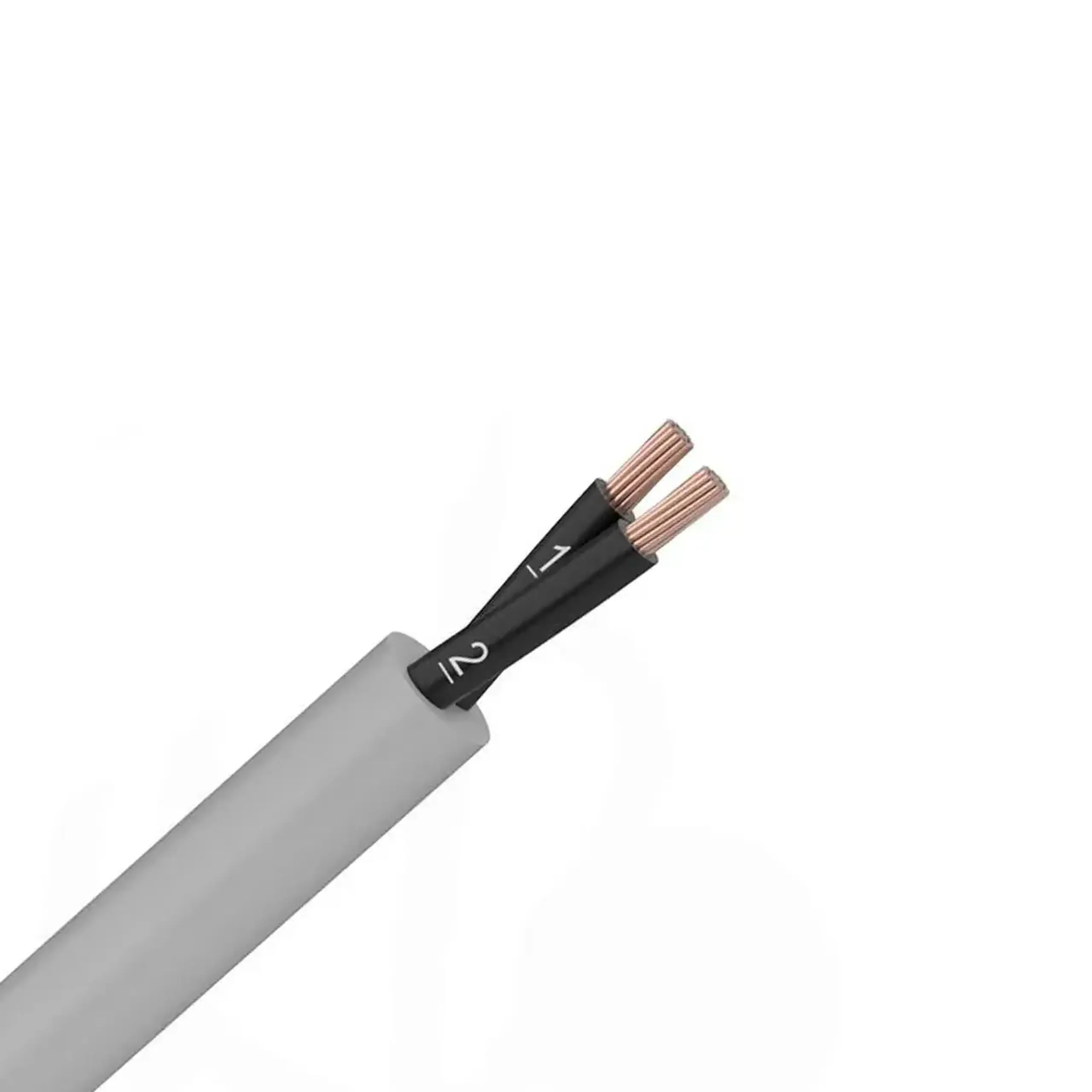 Fir electric YSLY-OZ 2 * 0.5 mm² Gri Cupru