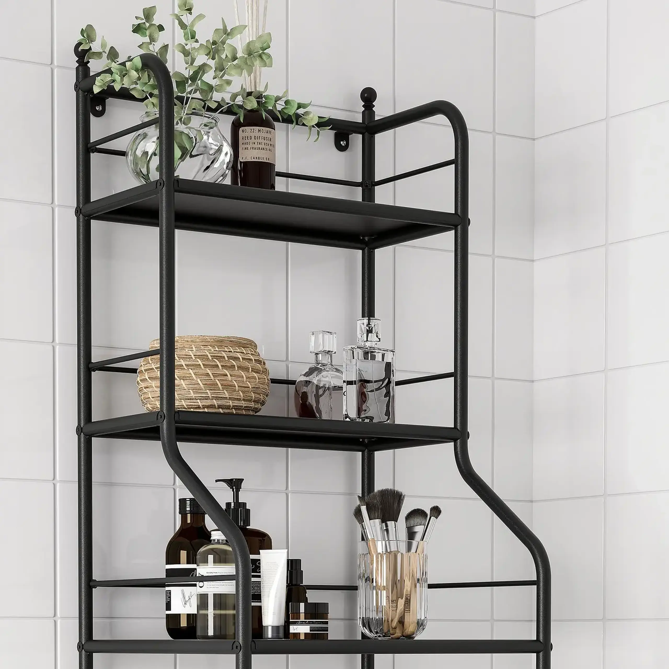 IKEA FRÖSJÖN Etajera, negru, 40x156 cm