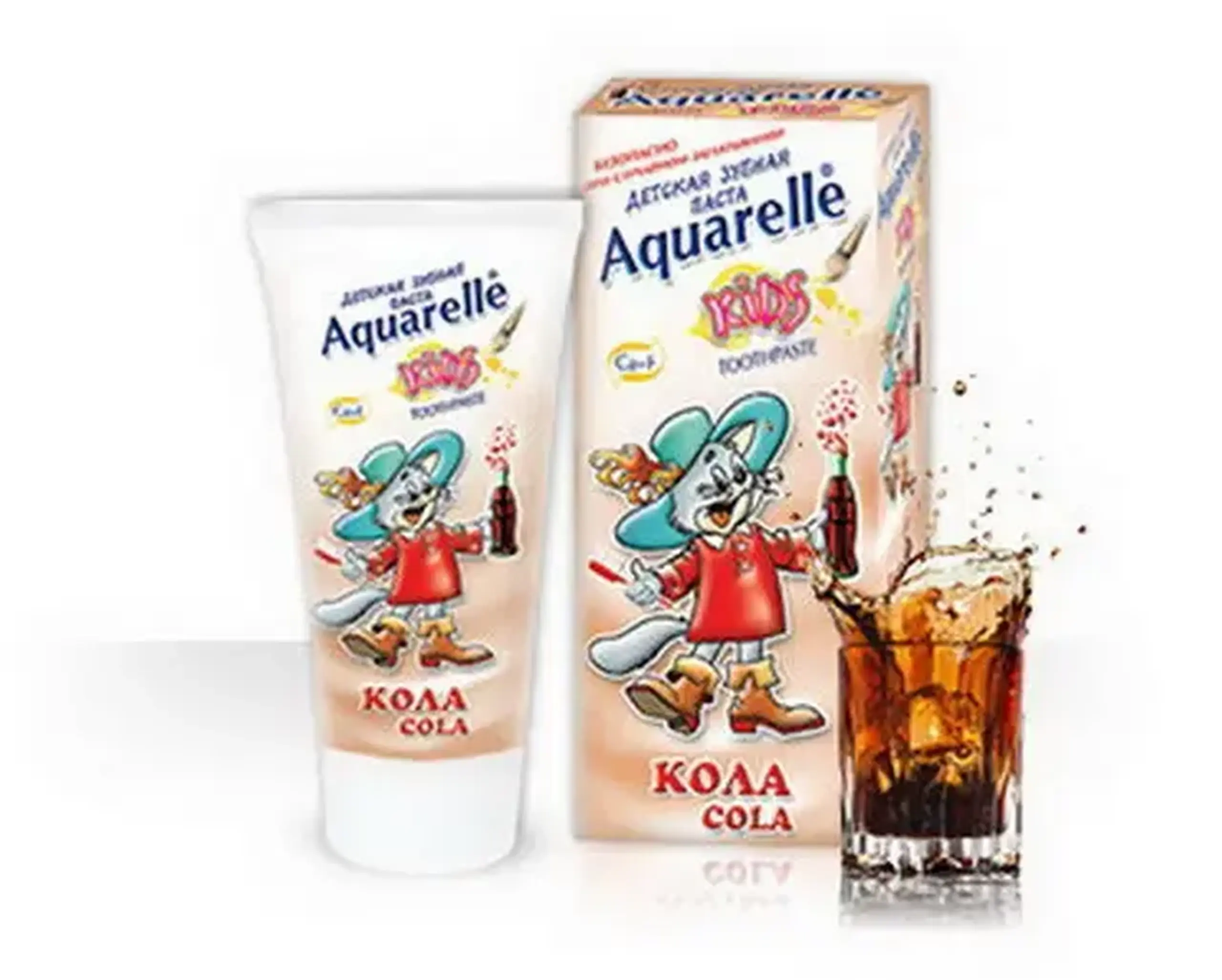 Aquarelle kids pasta dinti cola 50ml