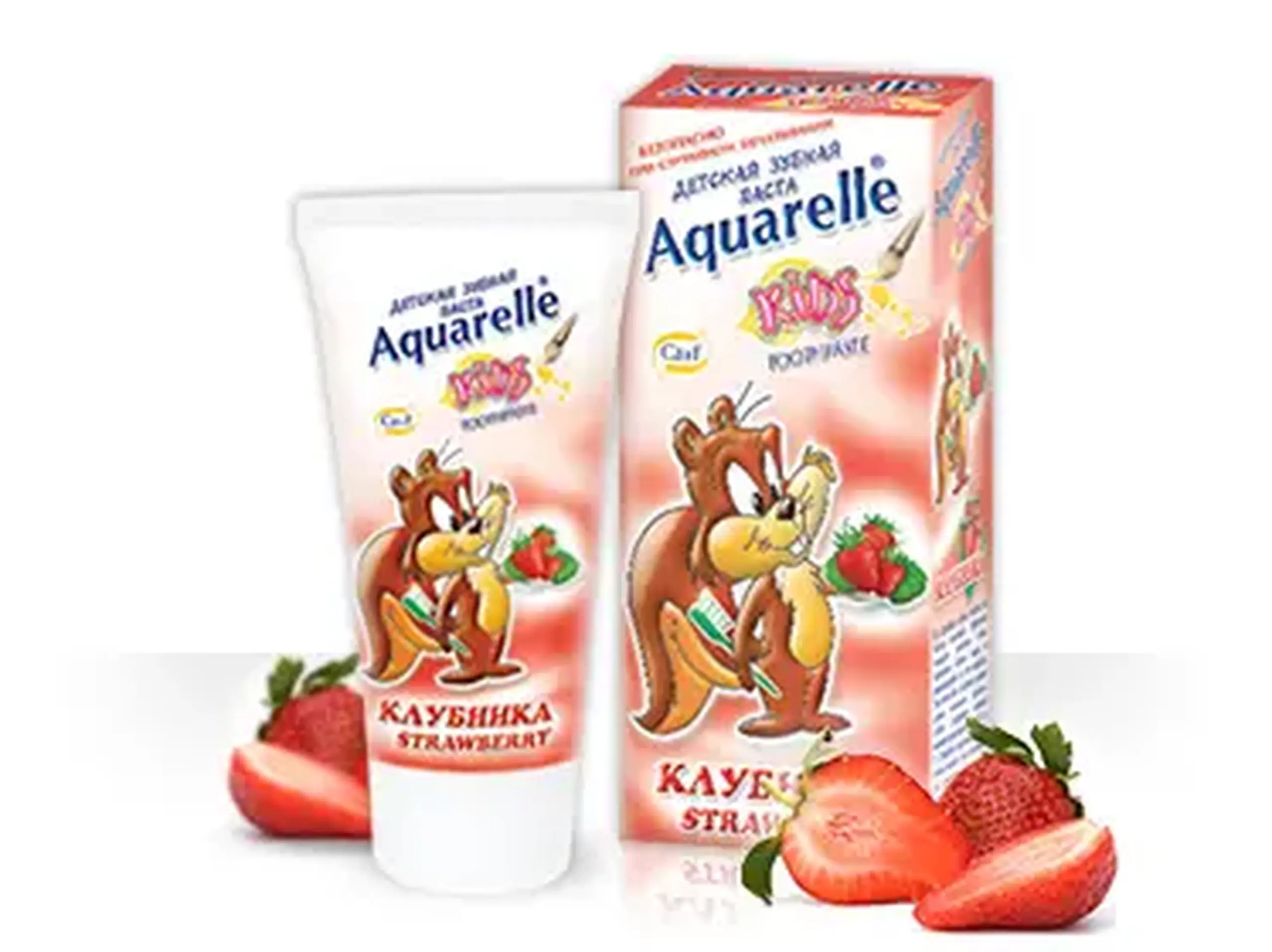 Aquarelle kids pasta dinti strawberry 50ml