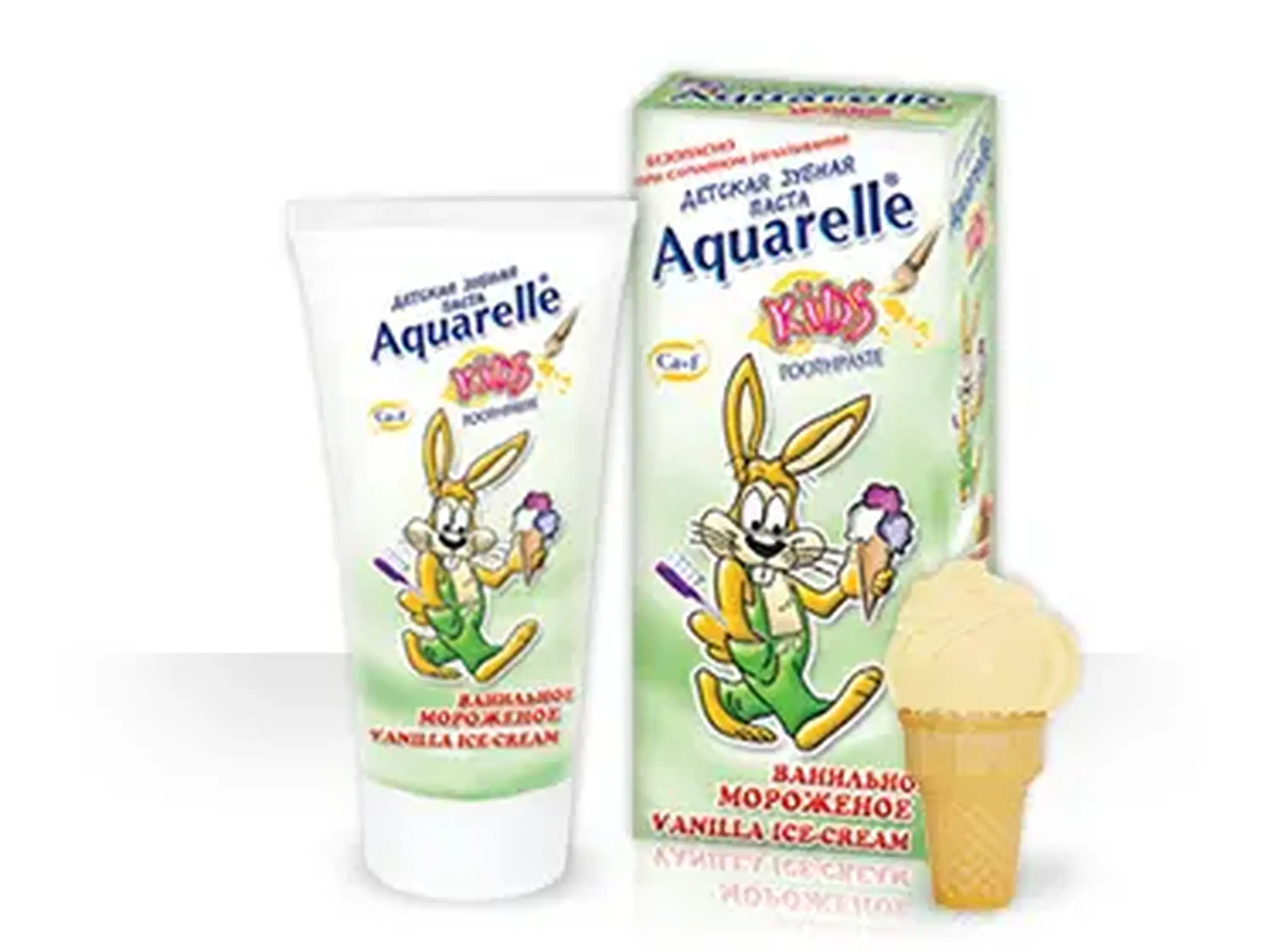 Aquarelle kids pasta dinti vanila ice-cream 50ml