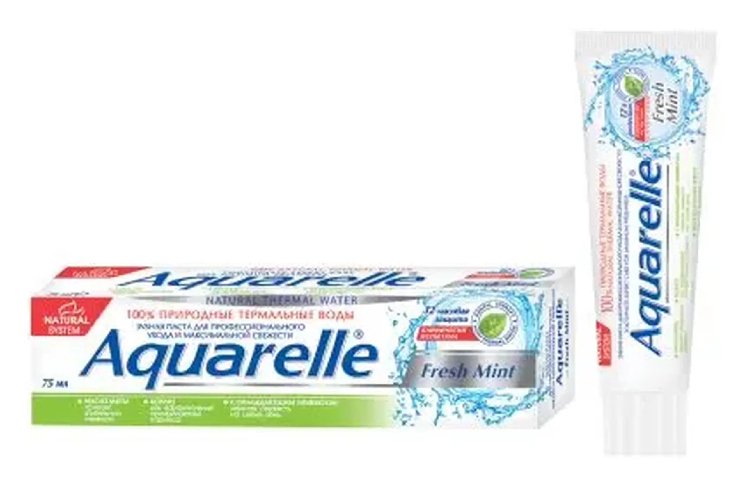 Aquarelle thermal pasta dinti fresh mint 75ml