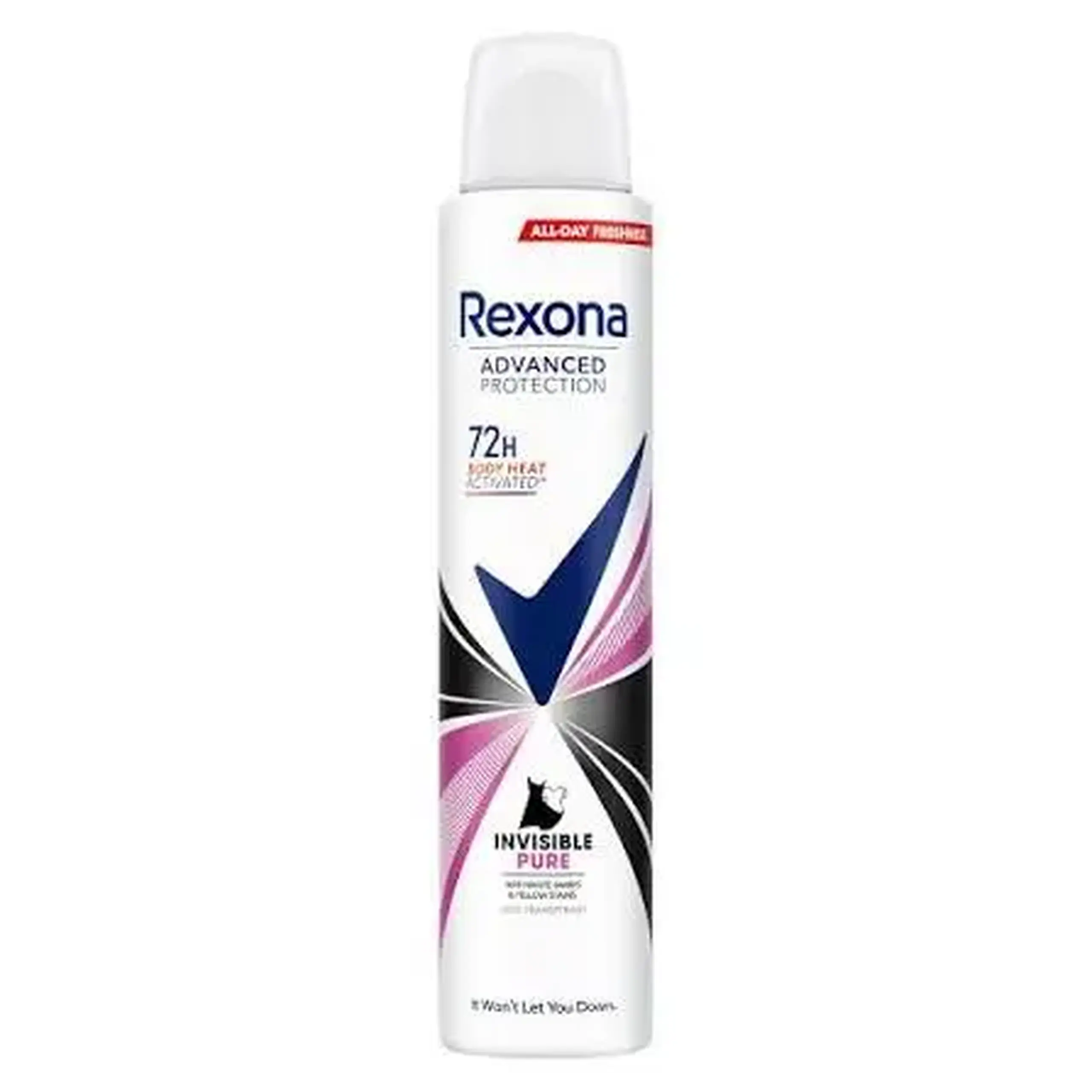 DEO SPRAY REXONA women 200ml INVISIBLE pure