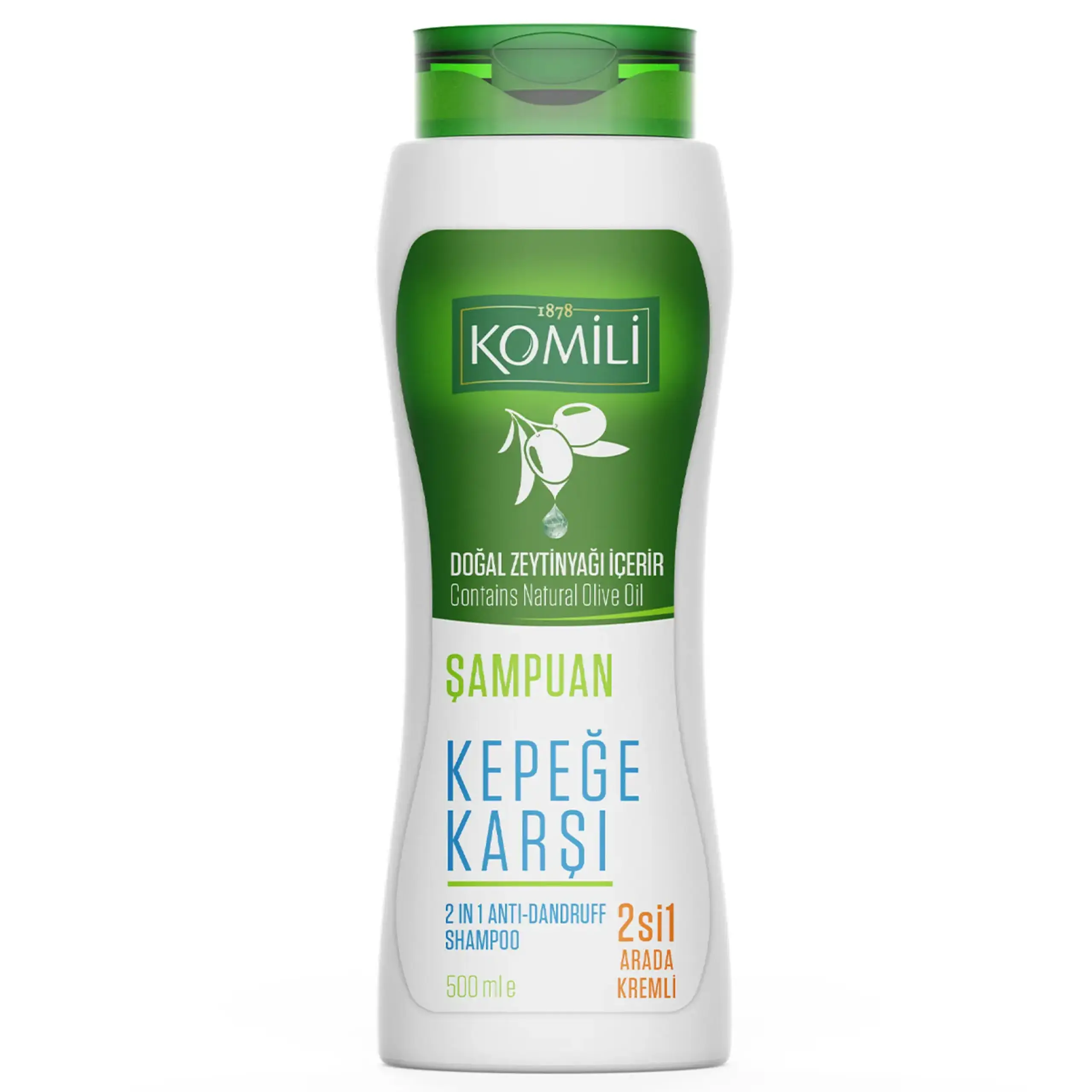 Komili sampon 500ml antidandruf 2in1/12