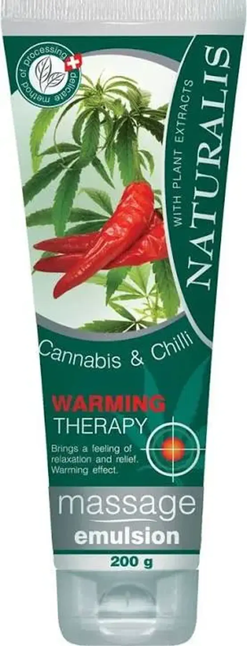 Naturalis massage emulsion cannabis&chilli 200g