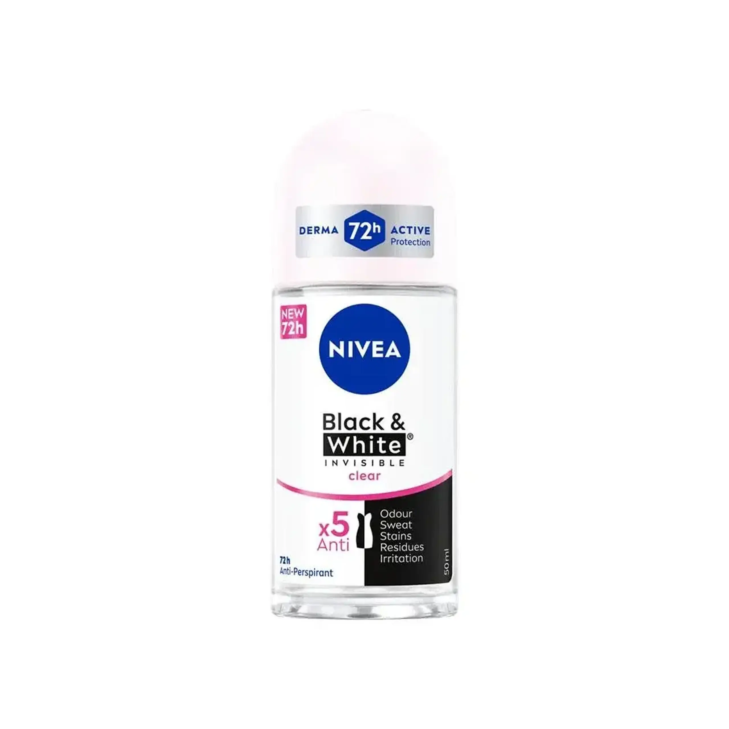 NIVEA Deo roll-on Fem 50 ml b&w clear