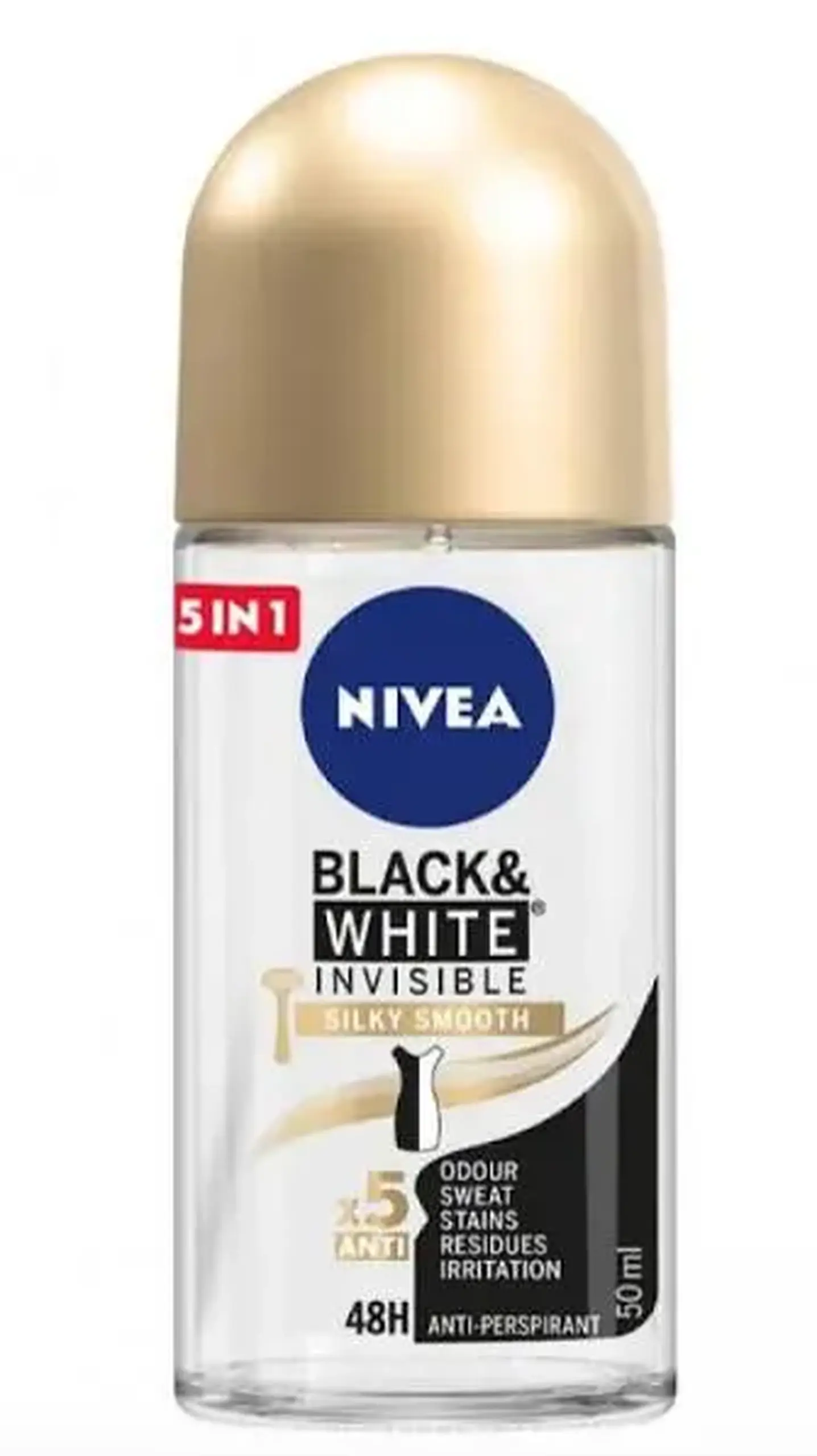 NIVEA Deo roll-on Fem 50 ml b&w silky
