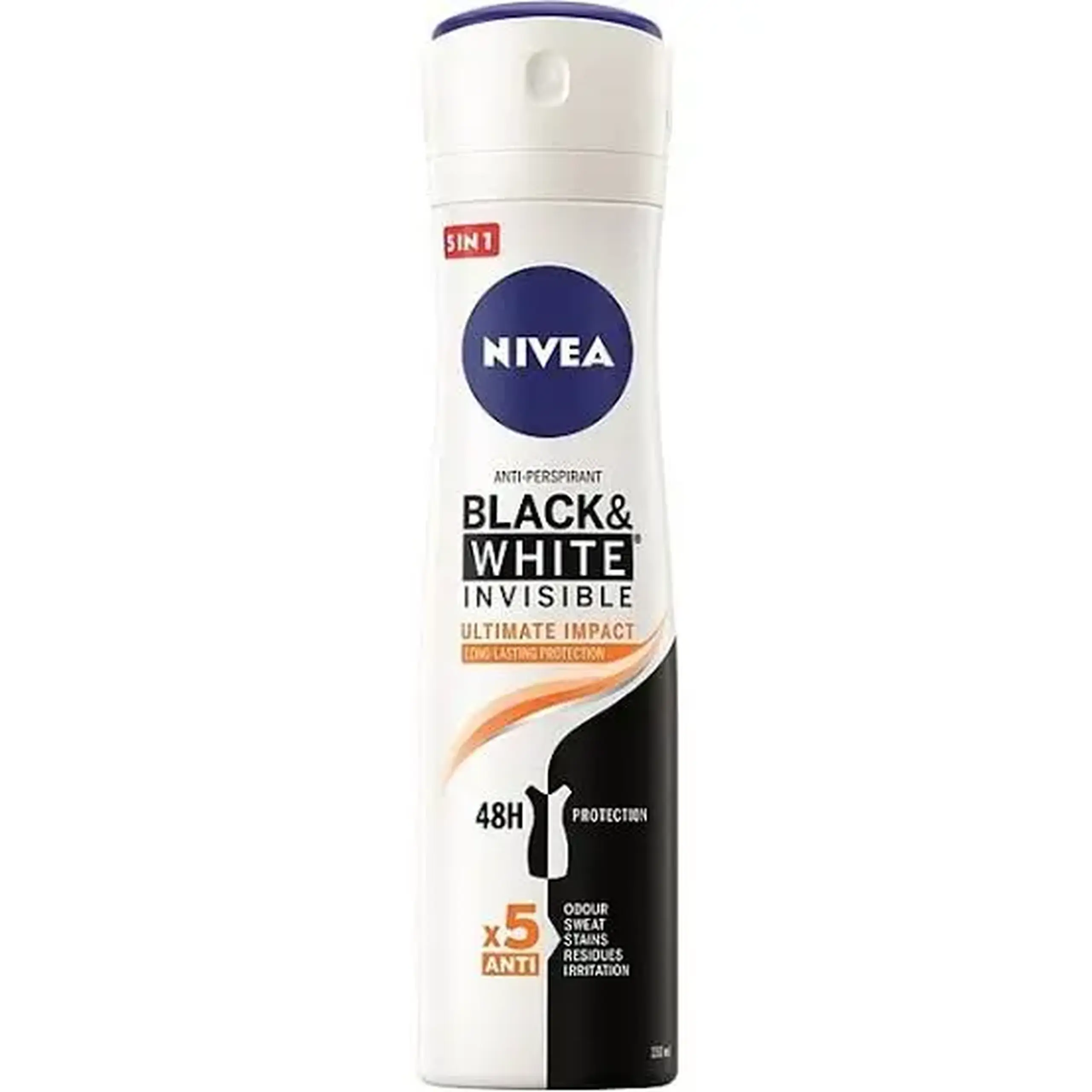 NIVEA Deo Spray fem B&W Ultimate Impact 150 ml